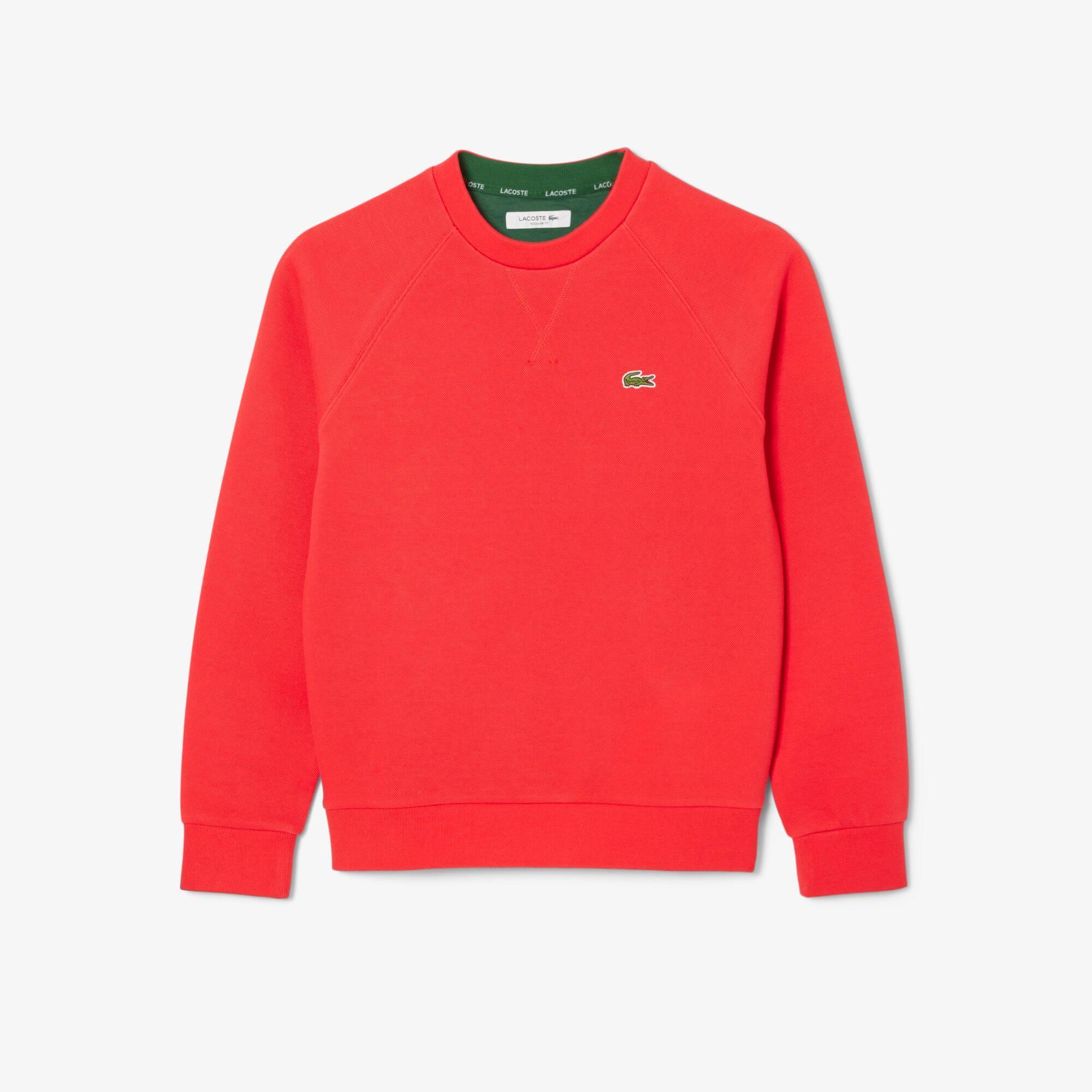 Crew Neck Piqué Sweatshirt Product Image