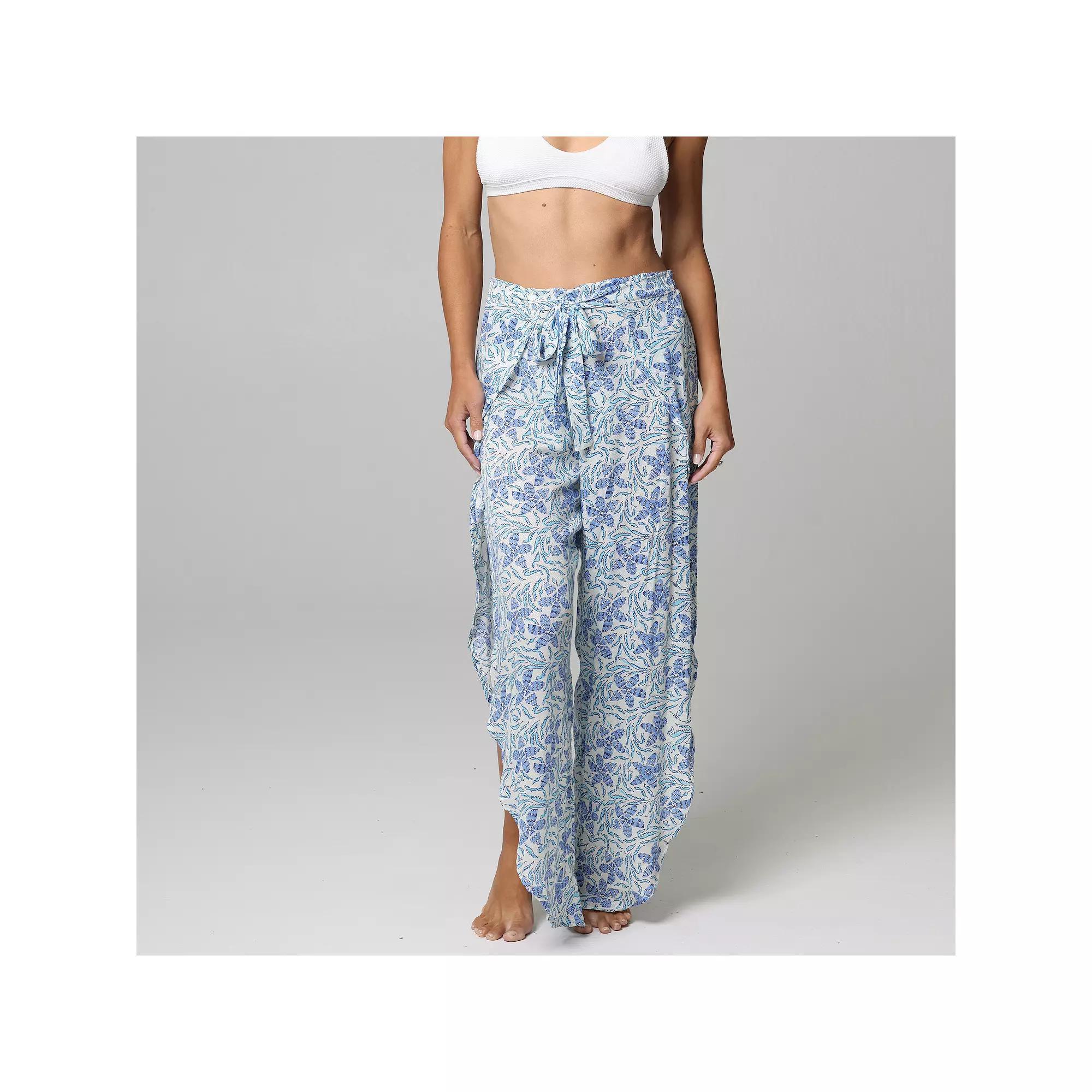 Womens J. Valdi Swim Cover-Up Tulip Pants Product Image
