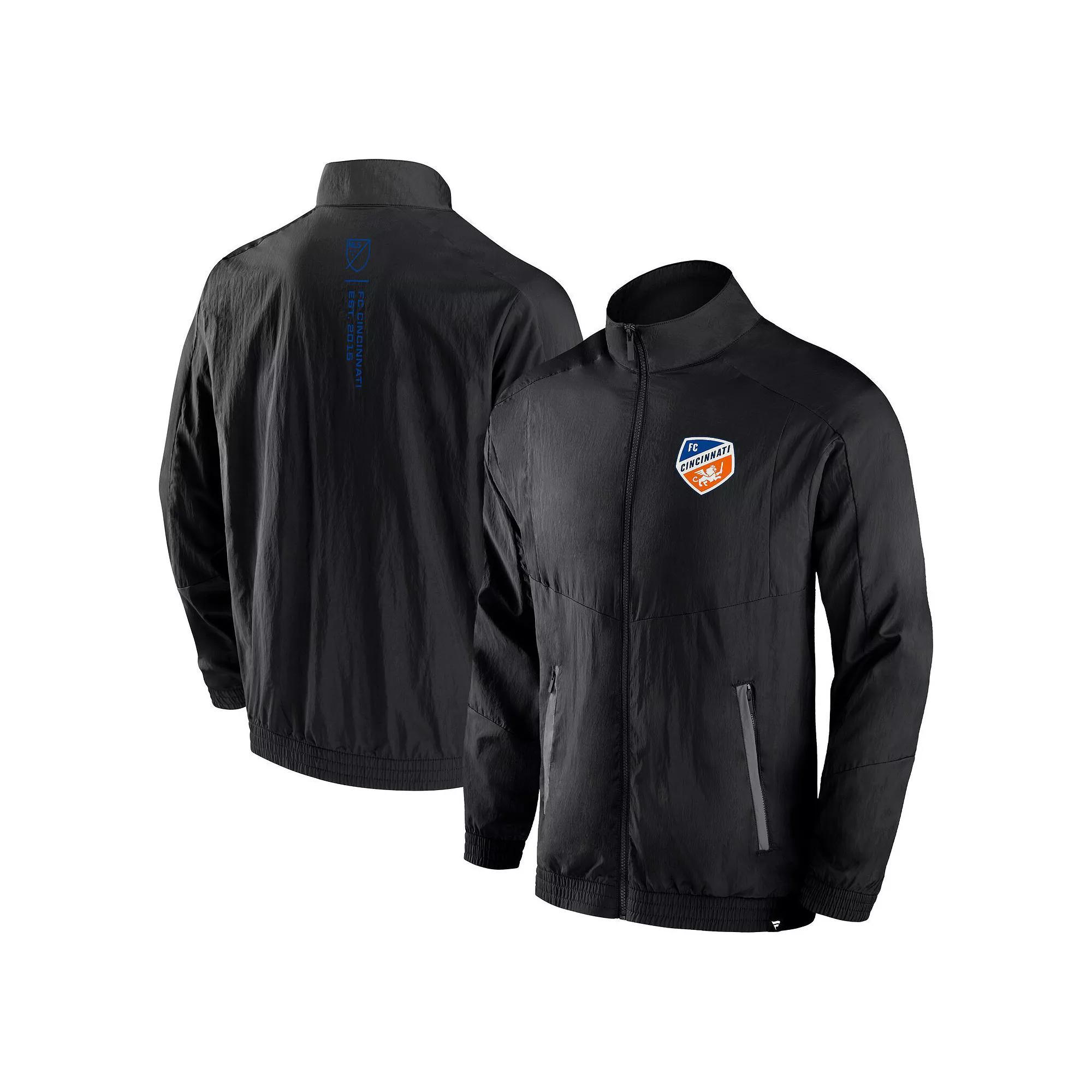 Men's Fanatics Black Philadelphia Union Header Raglan Full-Zip Jacket, Size: Medium, Uni Black Product Image