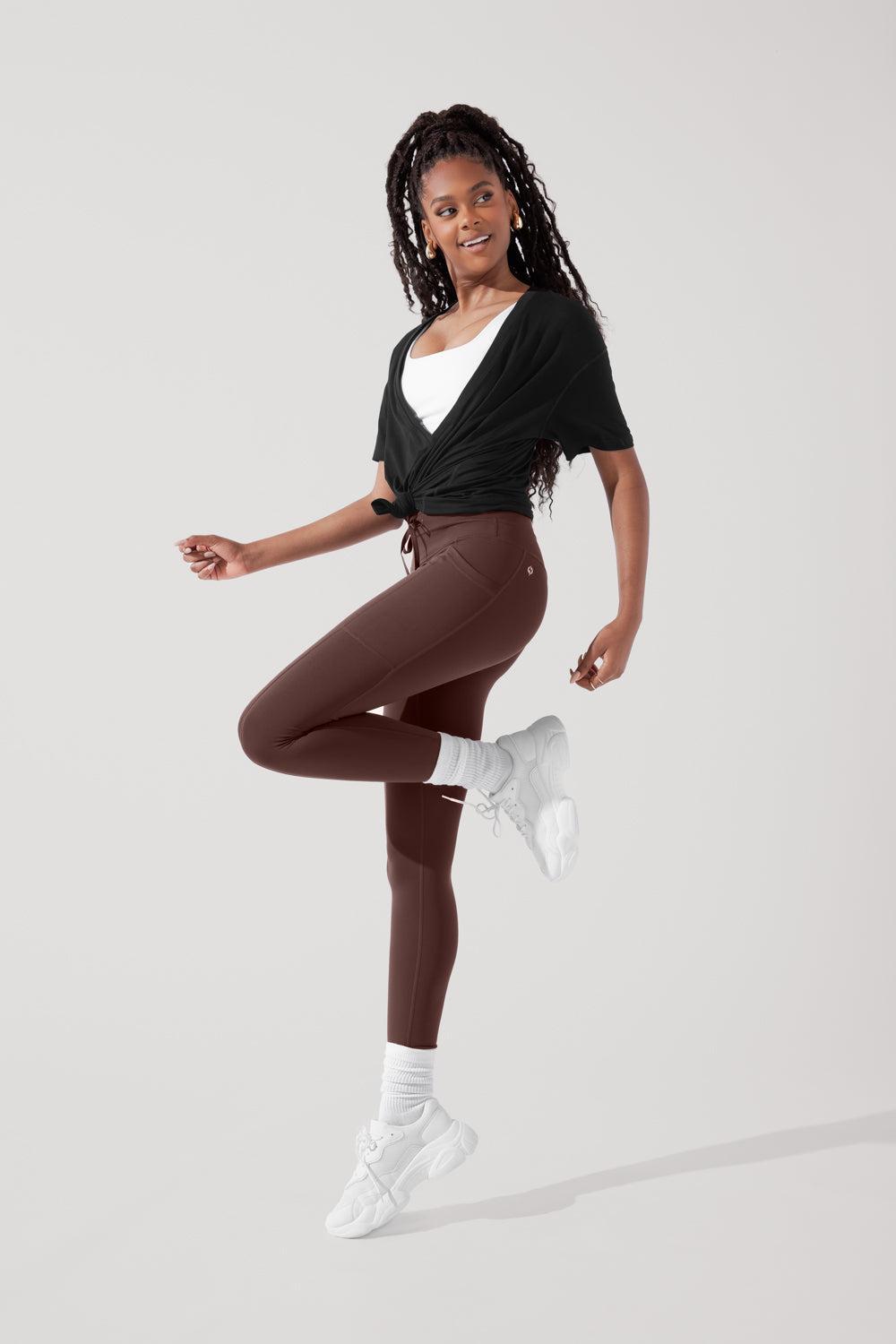 Daring Deep V Tee - Black Product Image