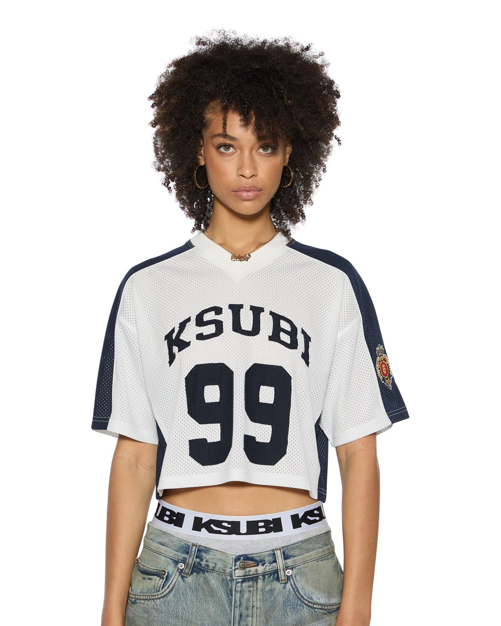 99 SS CROP JERSEY WHITE Female Product Image