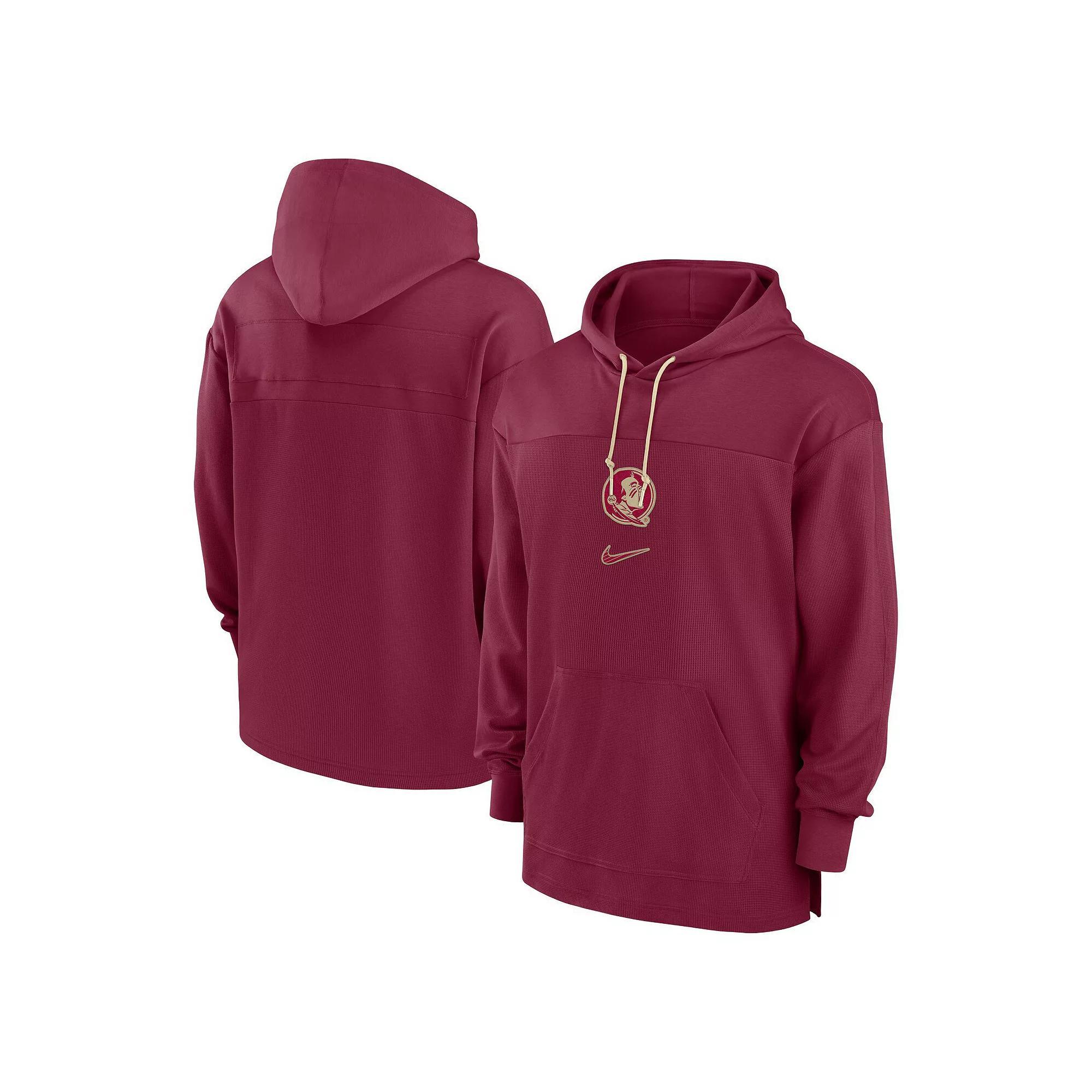 Men's Nike Garnet Florida State Seminoles 2024/25 Sideline Jersey Performance Pullover Hoodie, Size: Large, Red Product Image