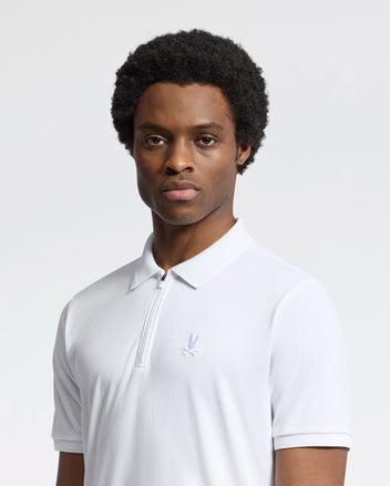 MENS TREVOR PERFORMANCE PIQUE ZIP UP POLO - B6K557F200 Product Image