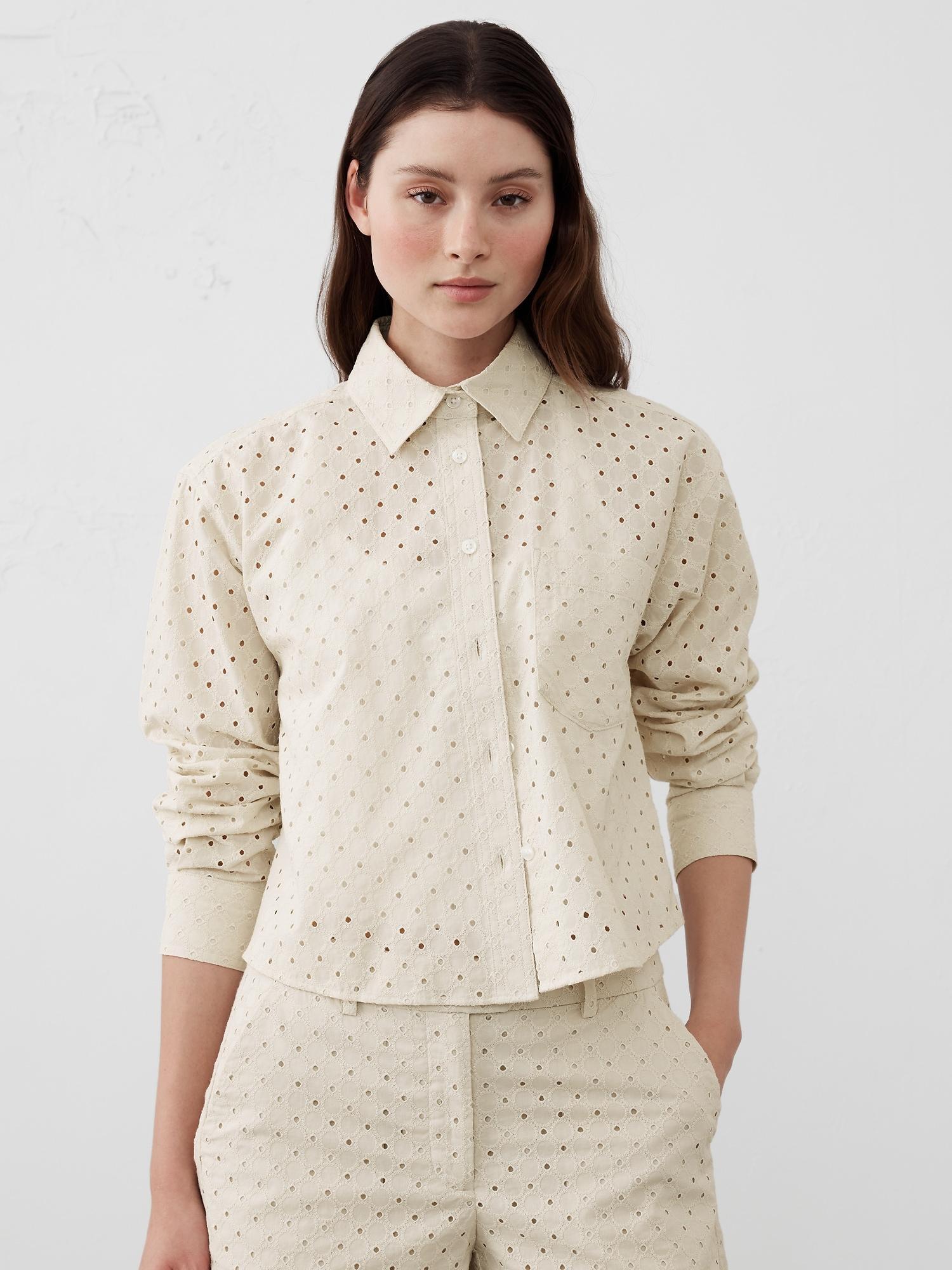 Boxy Button-Down Shirt Product Image