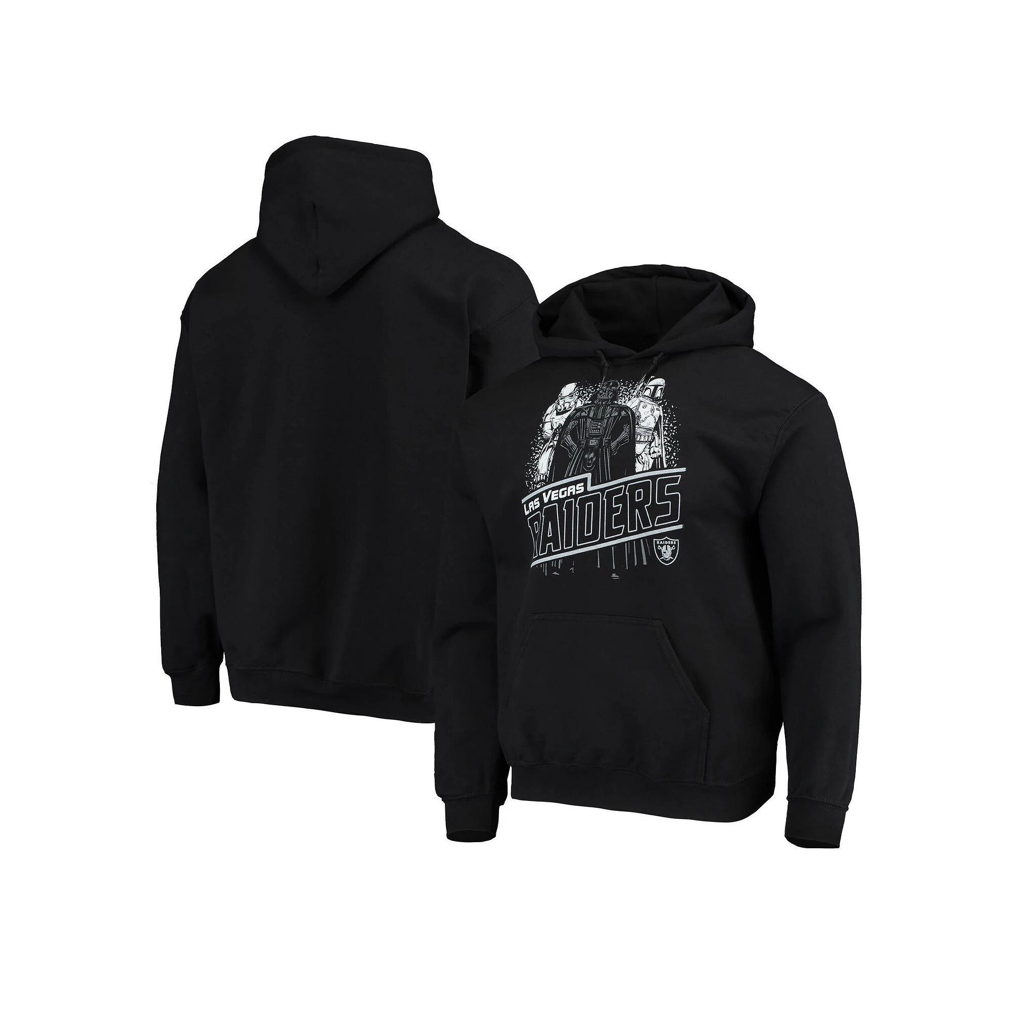 Men's Junk Food Black Las Vegas Raiders Star Wars Empire Pullover Hoodie, Size: Medium, Lvr Black Product Image