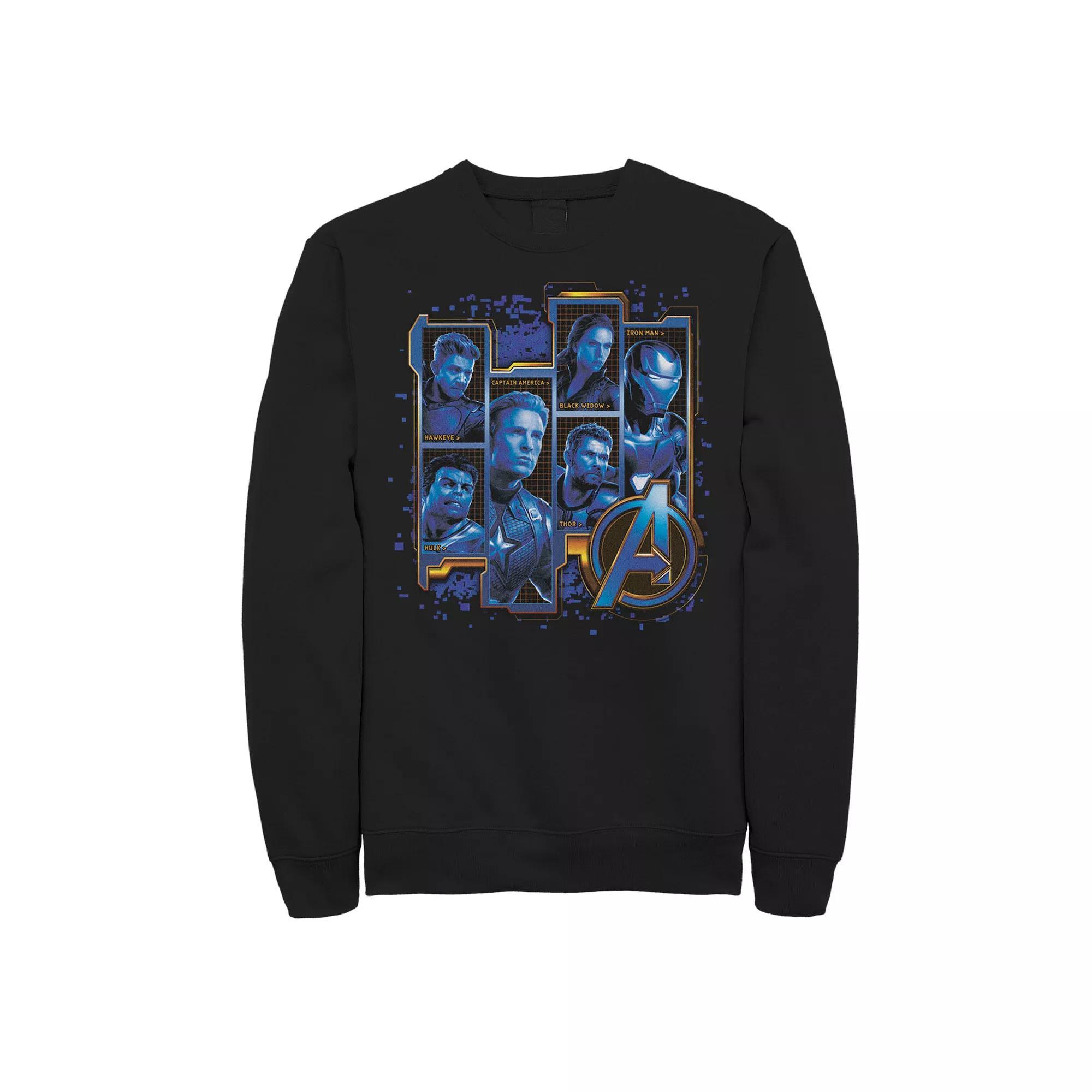 Men's Marvel Avengers Endgame Iron Man Hero Sweatshirt, Size: Large, Black Product Image