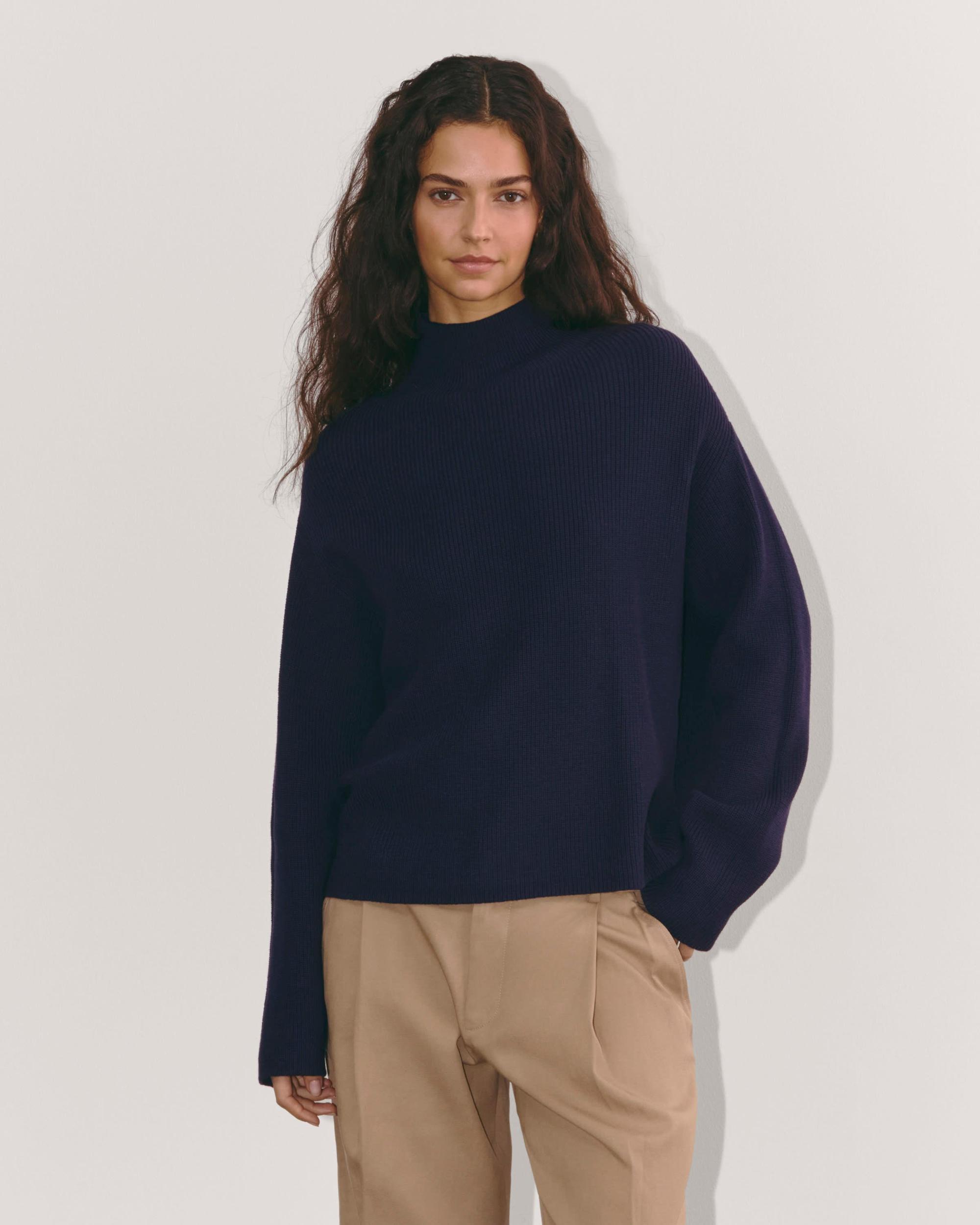 The Slouchy Funnel Neck in Everyday Cotton Product Image