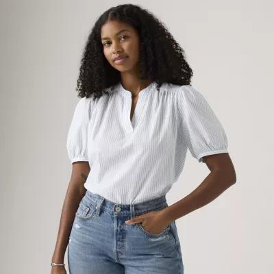 Levi's Womens Split Crew Neck Short Sleeve T-Shirt Product Image