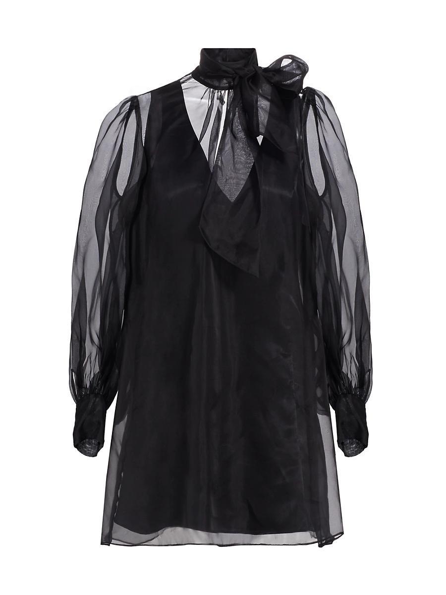 Womens Reo Silk Organza Minidress Product Image