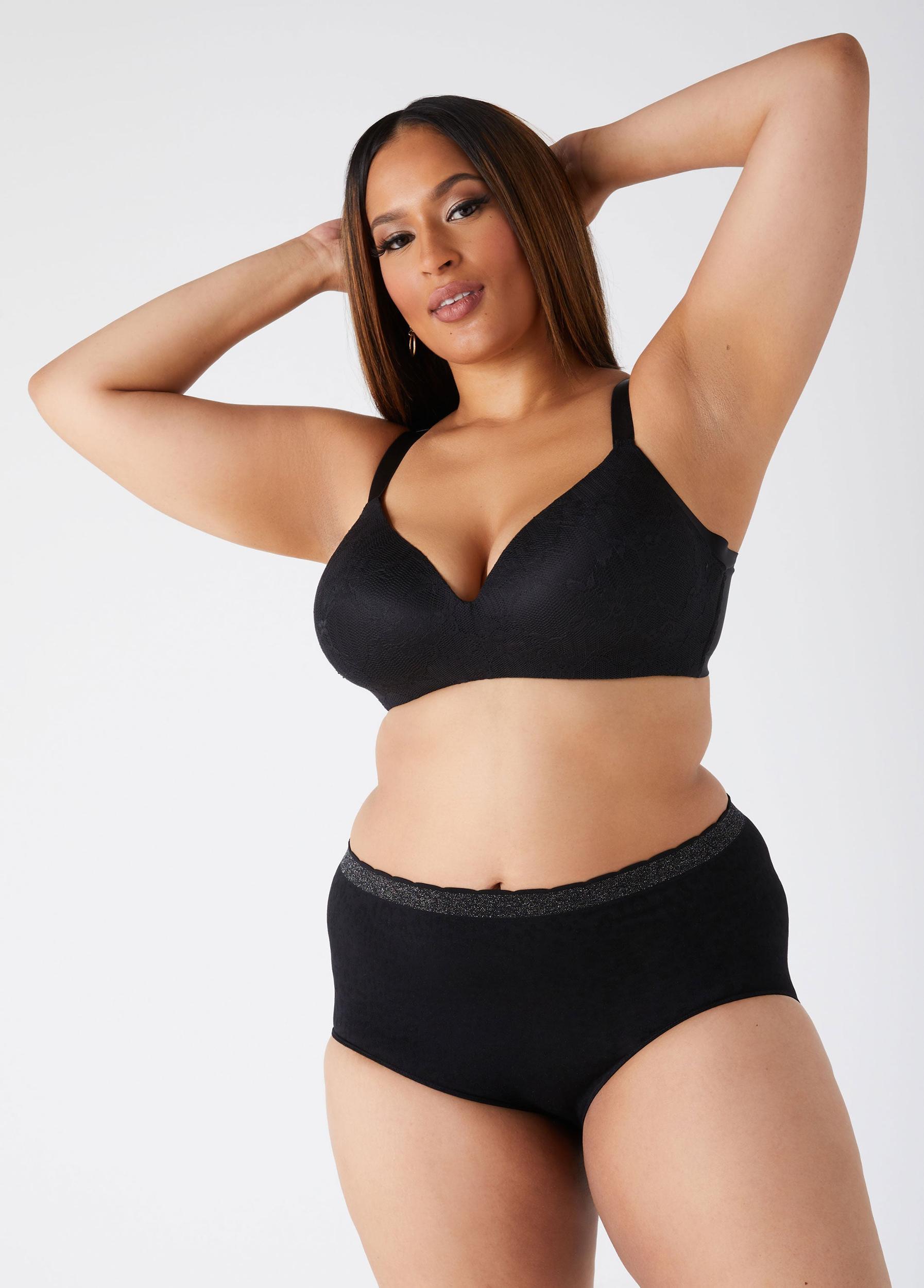 Plus Size Seamless Leopard Briefs Ashley Stewart Product Image