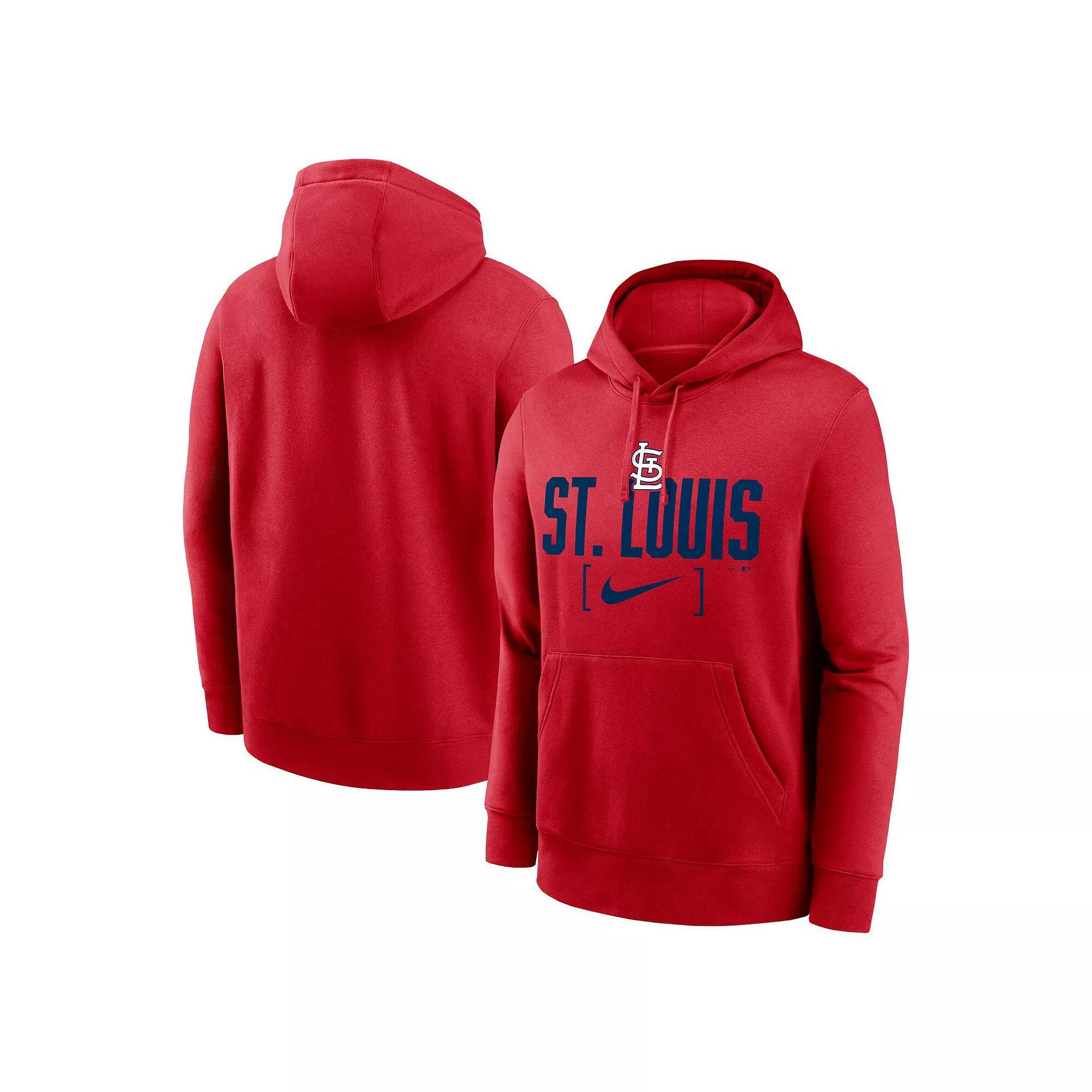 Men's Nike Red St. Louis Cardinals Club Slack Pullover Hoodie, Size: Medium Product Image