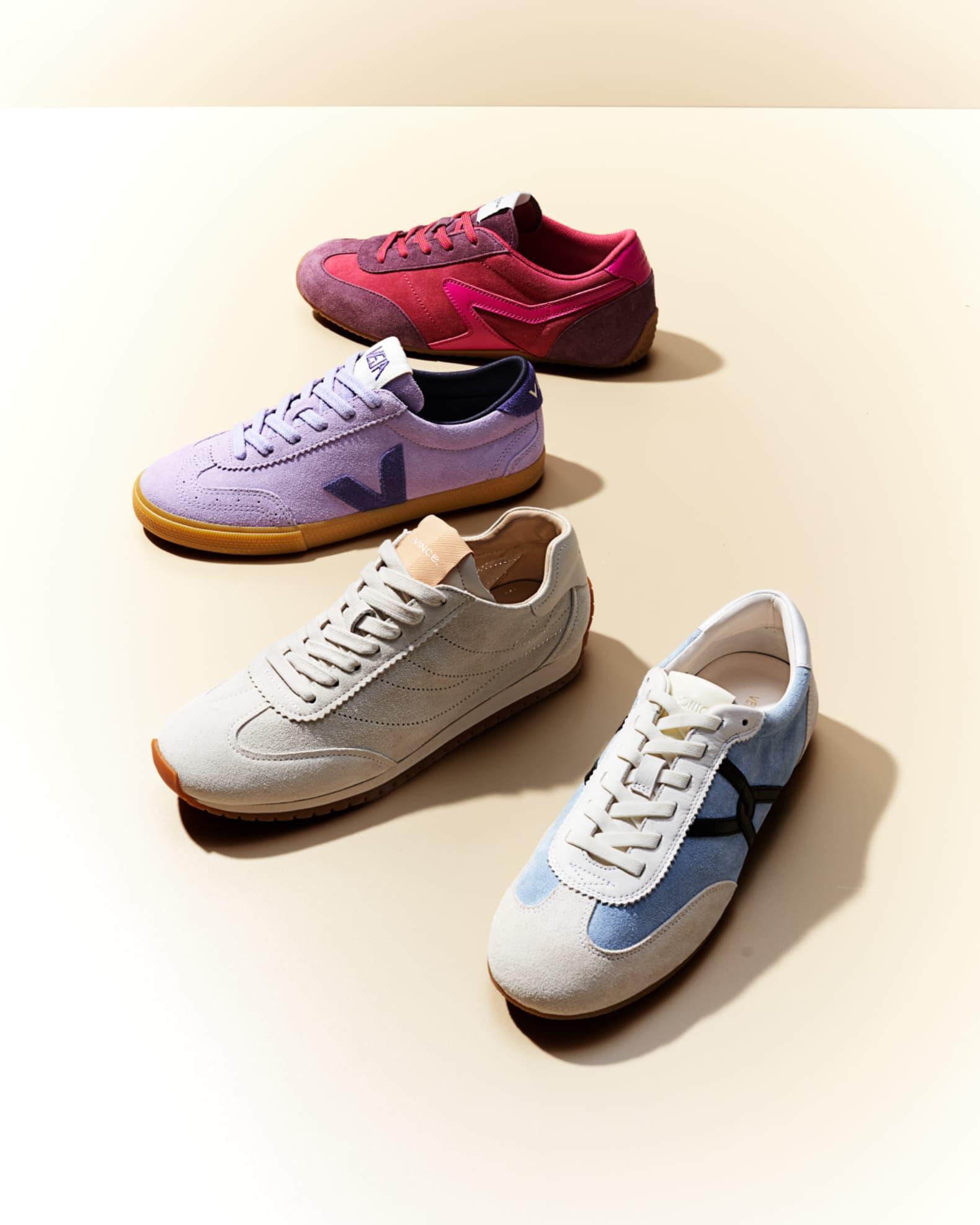 Volley Bicolor Suede Low-Top Sneakers Product Image