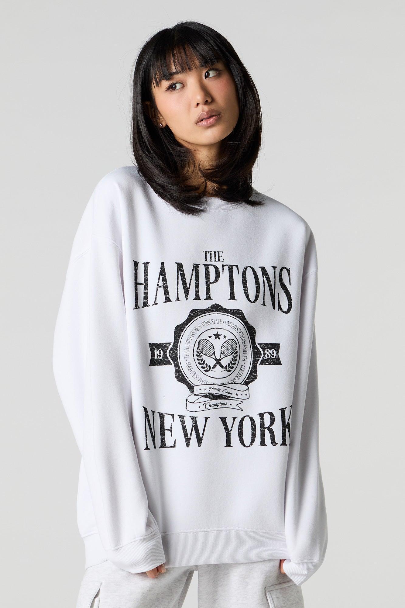 Oversized Graphic Fleece Sweatshirt Female Product Image