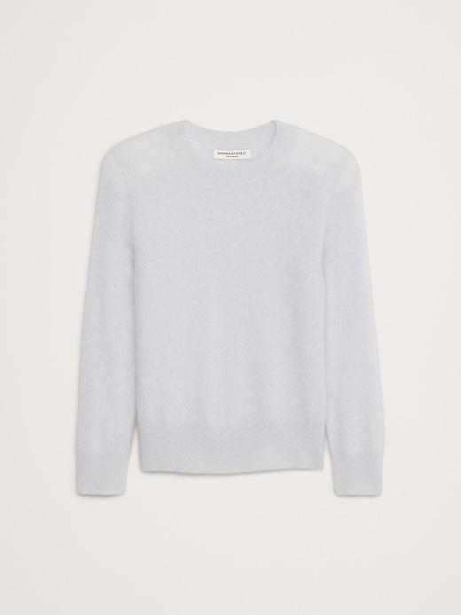 Lightweight Brushed Cashmere Crew-Neck Sweater Product Image