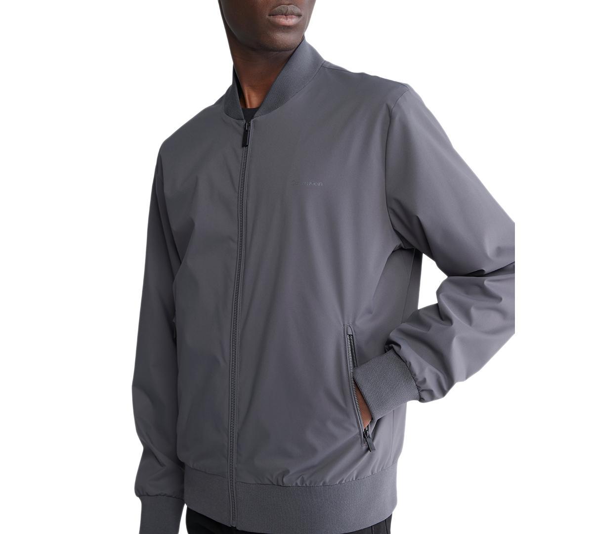 Calvin Klein Mens Matte Bomber Jacket - Red - S Product Image
