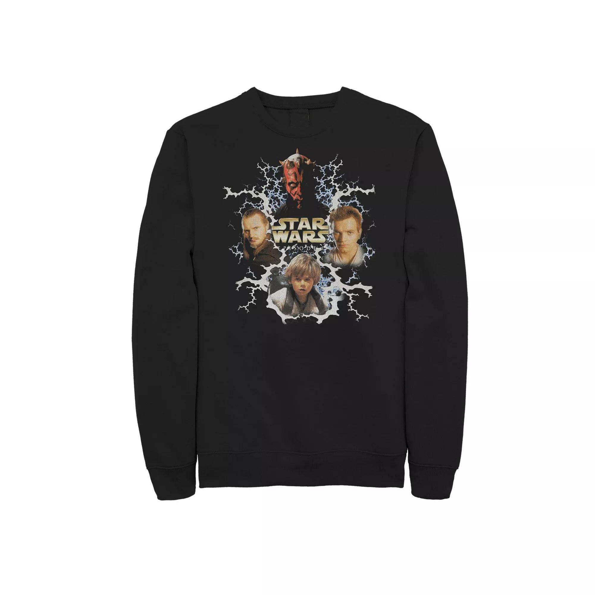 Big & Tall Star Wars Darth Maul Vintage Portrait Sweatshirt, Men's, Size: 4XLT, Black Product Image