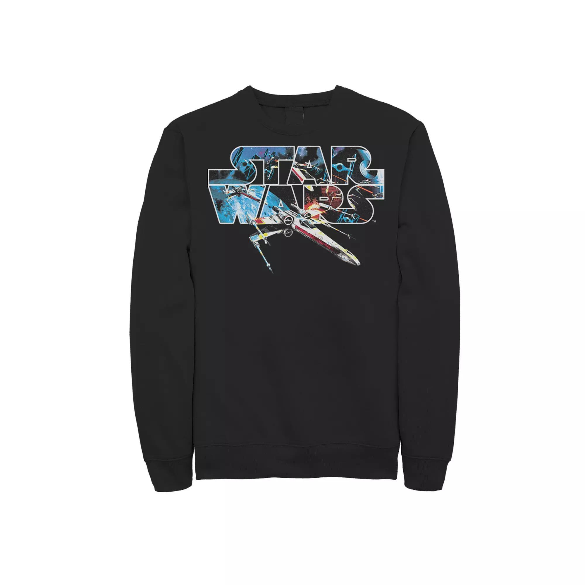 Men's Marvel Black Panther Movie Title Logo Sweatshirt, Size: XXL Product Image