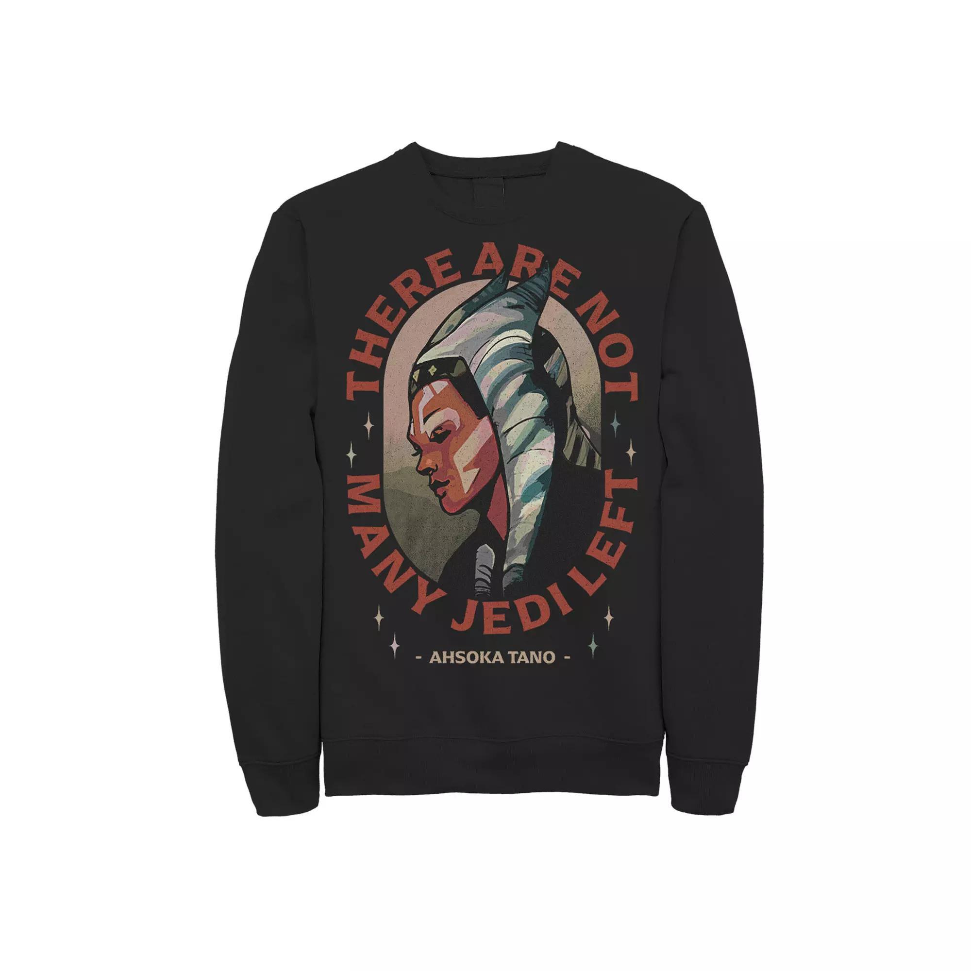 Men's Star Wars The Mandalorian Ahsoka Tano There Are Not Many Jedi Left Sweatshirt, Size: XL, Black Product Image