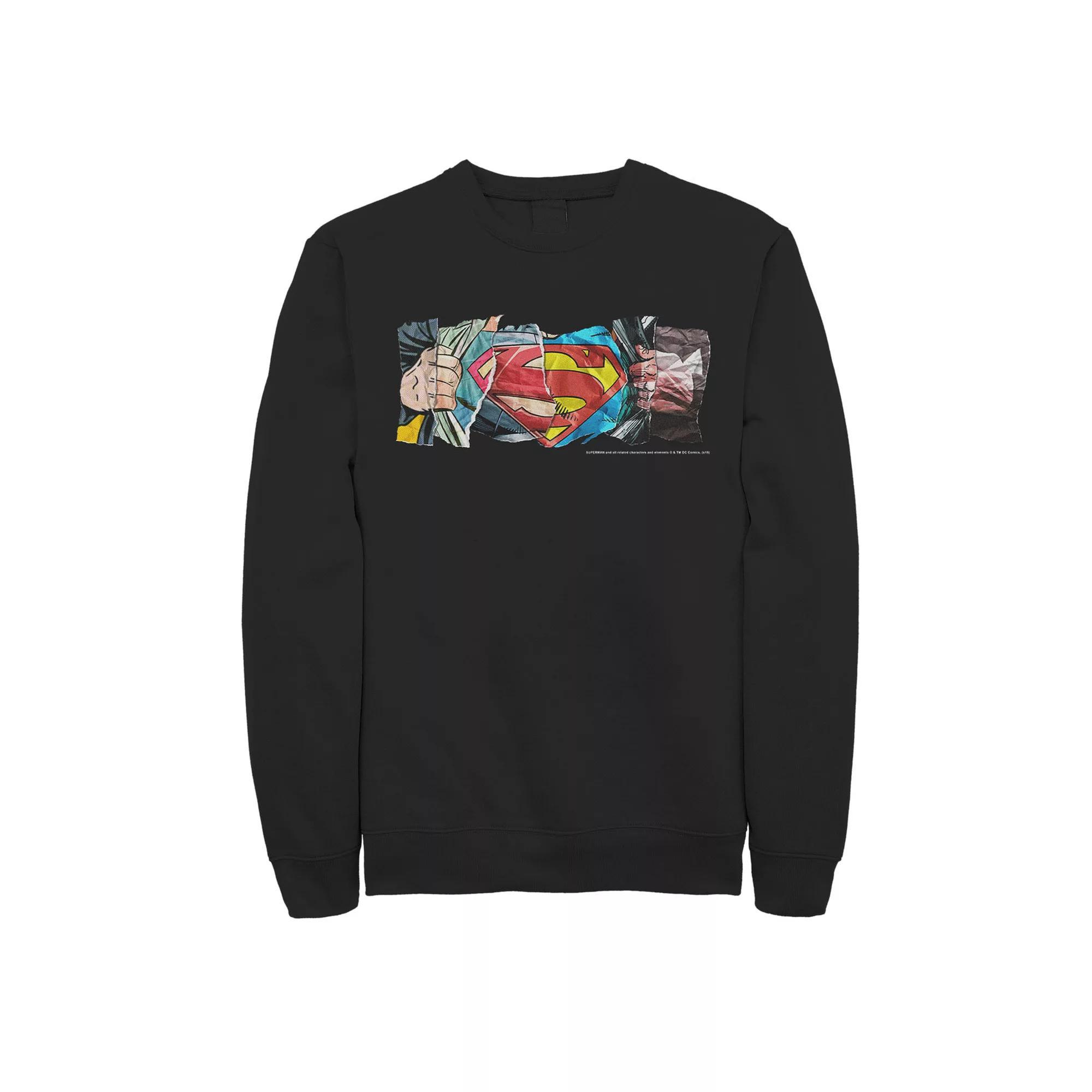Men's DC Comics Robin The Boy Wonder Classic Logo Sweatshirt, Size: Medium, Grey Heather Product Image