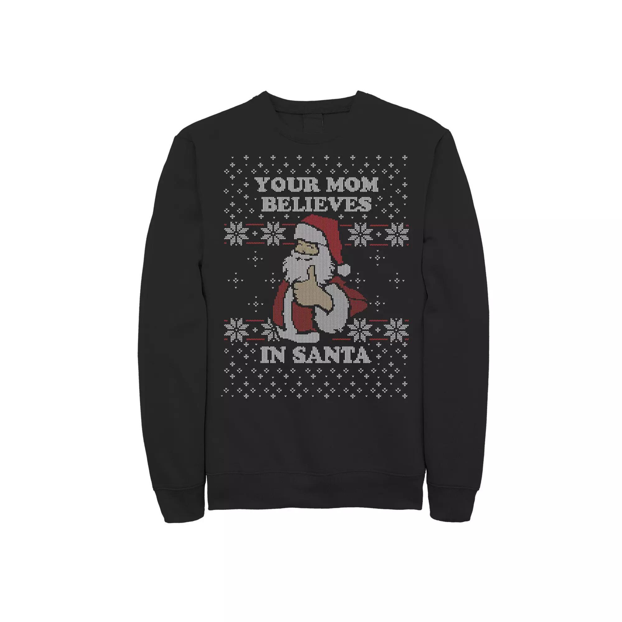 Disney's The Nightmare Before Christmas Jack Ugly Pattern Men's Sweatshirt, Size: 3XL, Black Product Image
