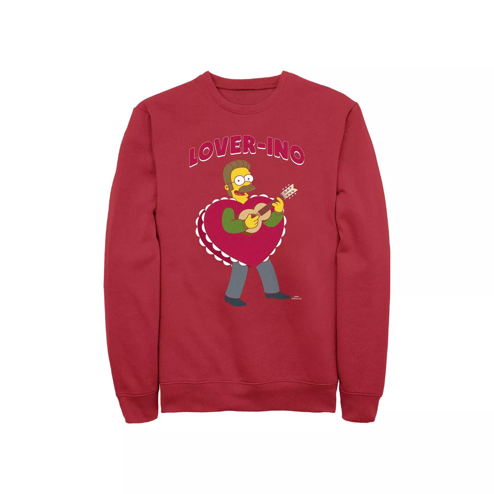Mens The Simpsons Ned Flanders Lover-Ino Graphic Fleece Product Image