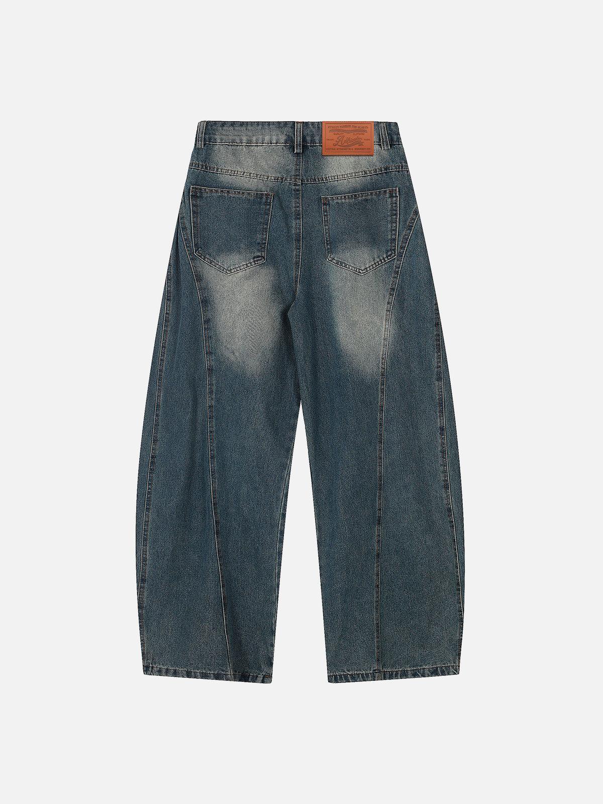 Aelfric Eden Leopard Kerchief Super Baggy Barrel Jeans Product Image