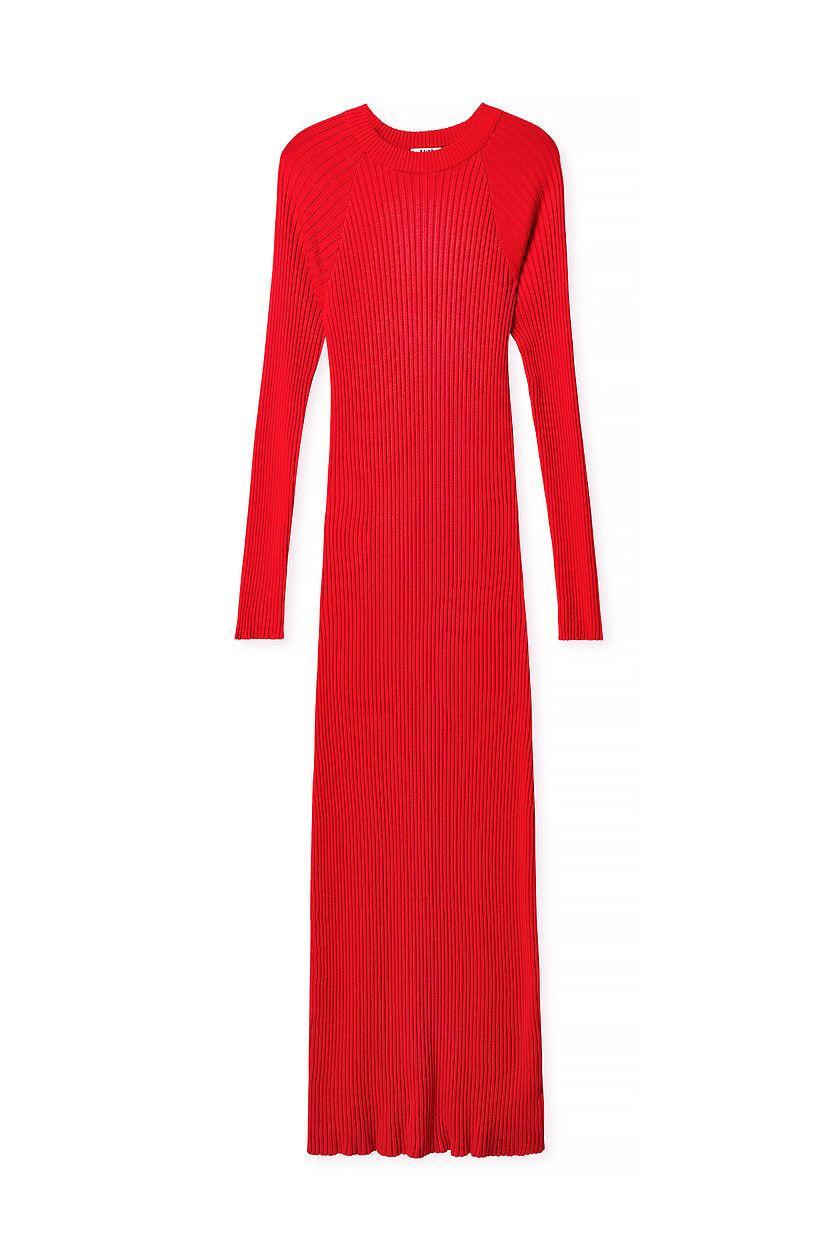 Knitted Ribbed Maxi Dress Product Image