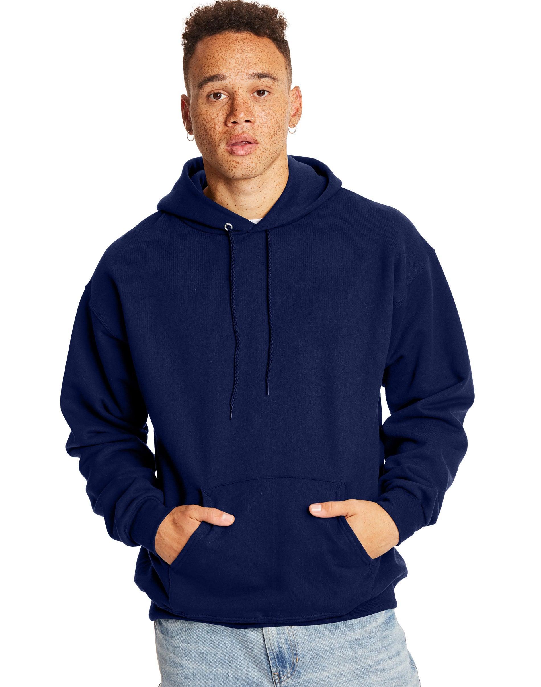 Men's Hanes Ultimate® Fleece Pullover Hoodie, Size: Small, Blue Product Image