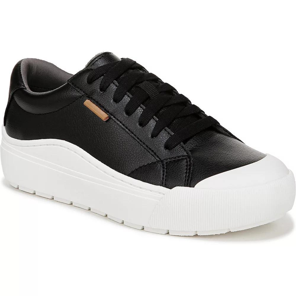 Dr. Scholl's Time Off Women's Platform Sneakers, Size: 8, Black Faux Leather Product Image