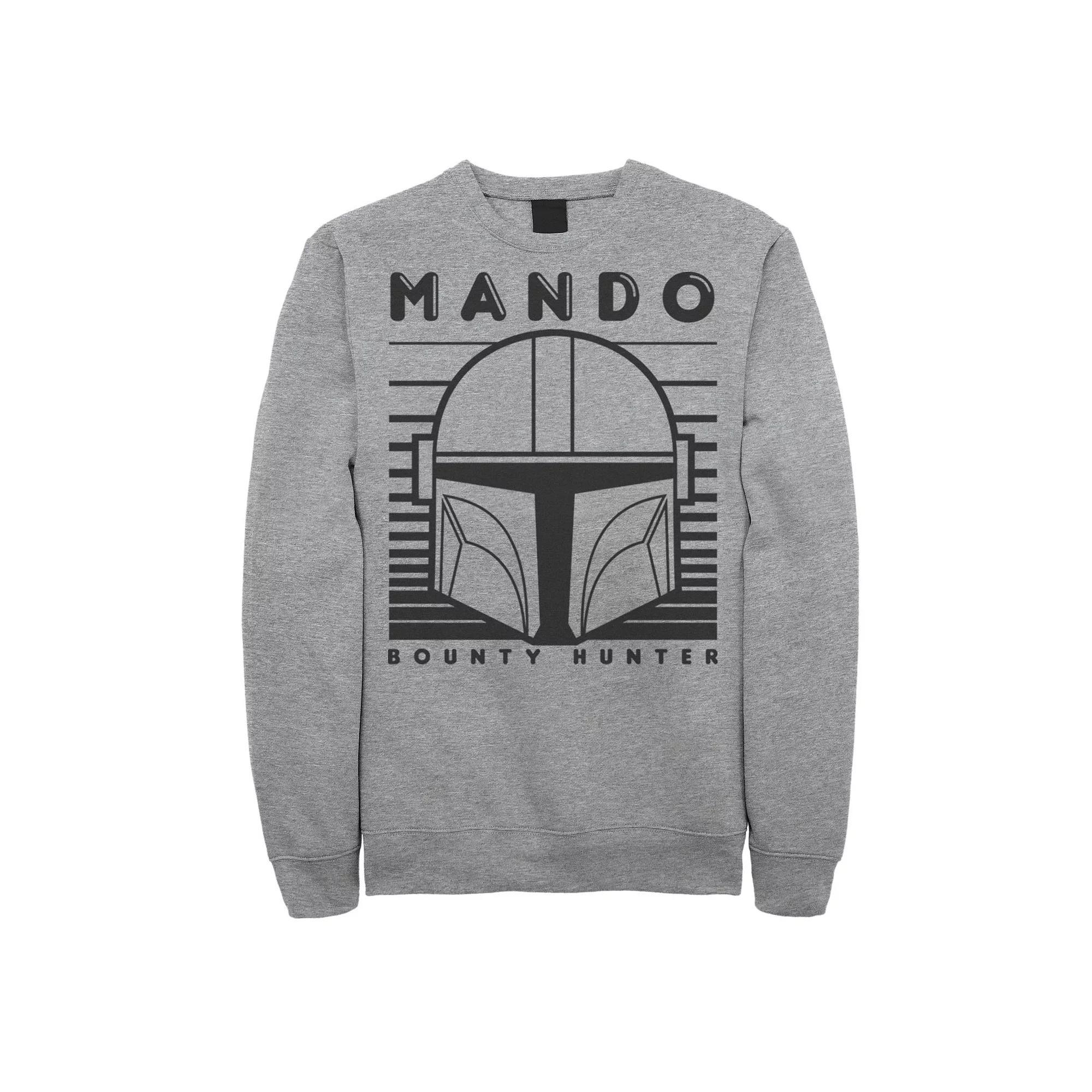 Men's Star Wars The Mandalorian Moff Gideion Badge Stamp Sweatshirt, Size: Small, Athletic Grey Product Image