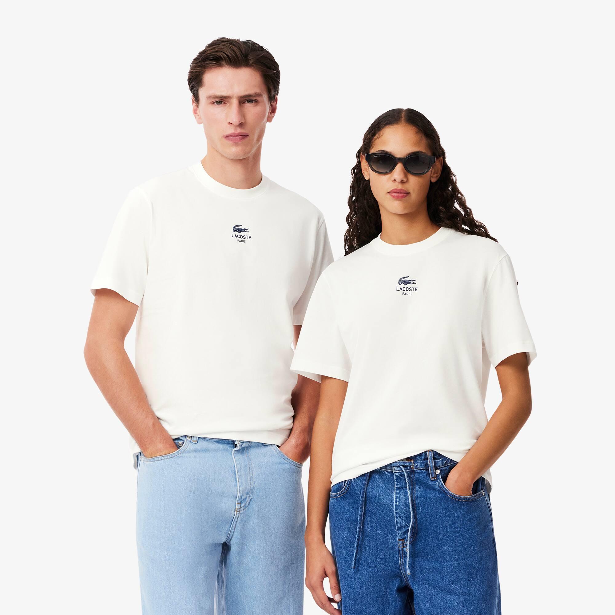 Unisex Signature Print Cotton T-Shirt Product Image