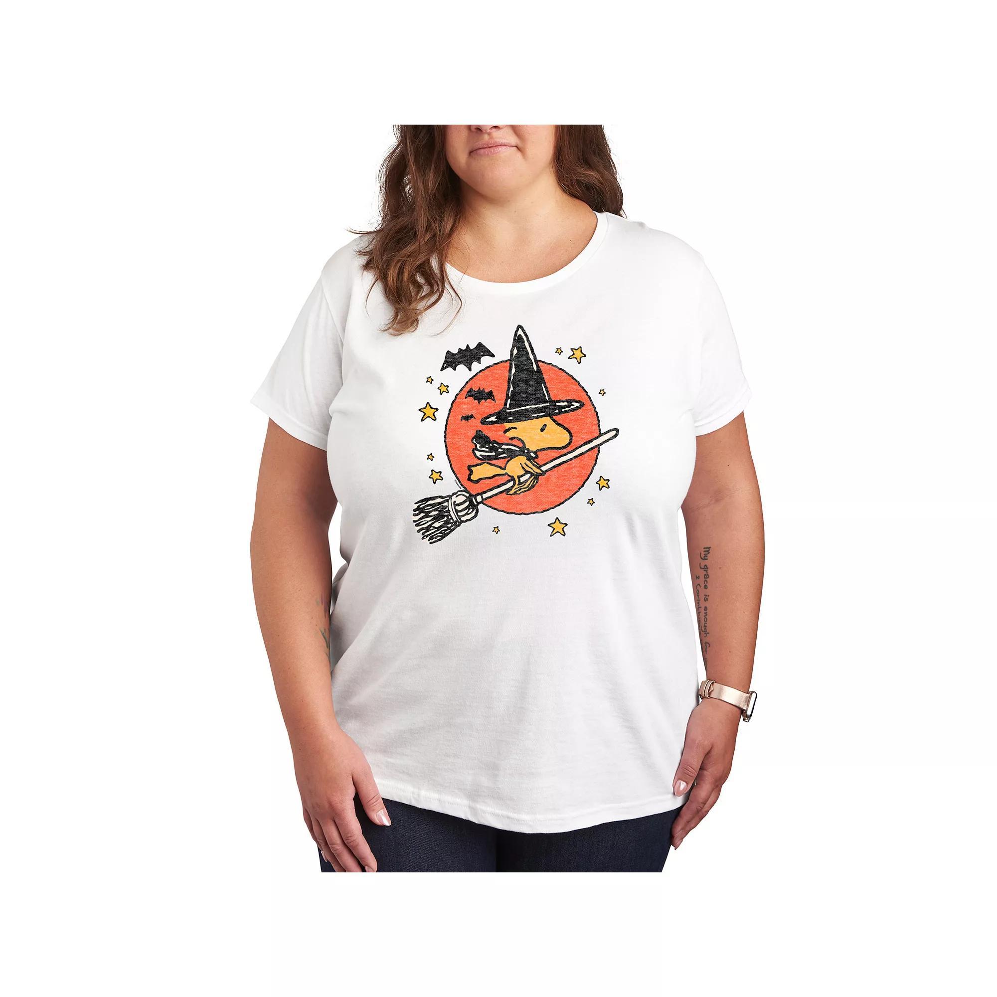 Womens Peanuts Woodstock Witch Graphic Tee Product Image