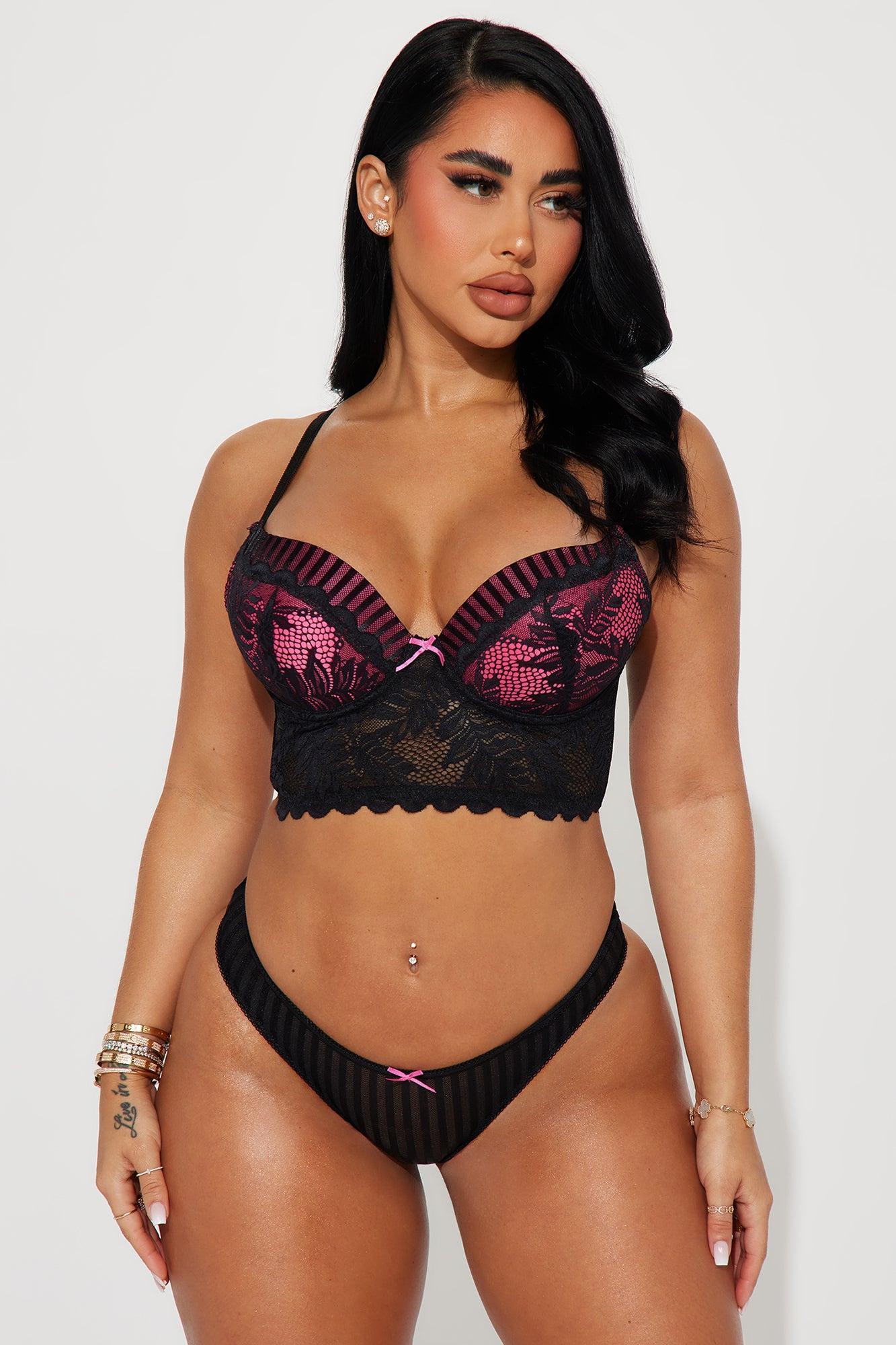 Stay On Your Mind Lace Panty - Black Product Image