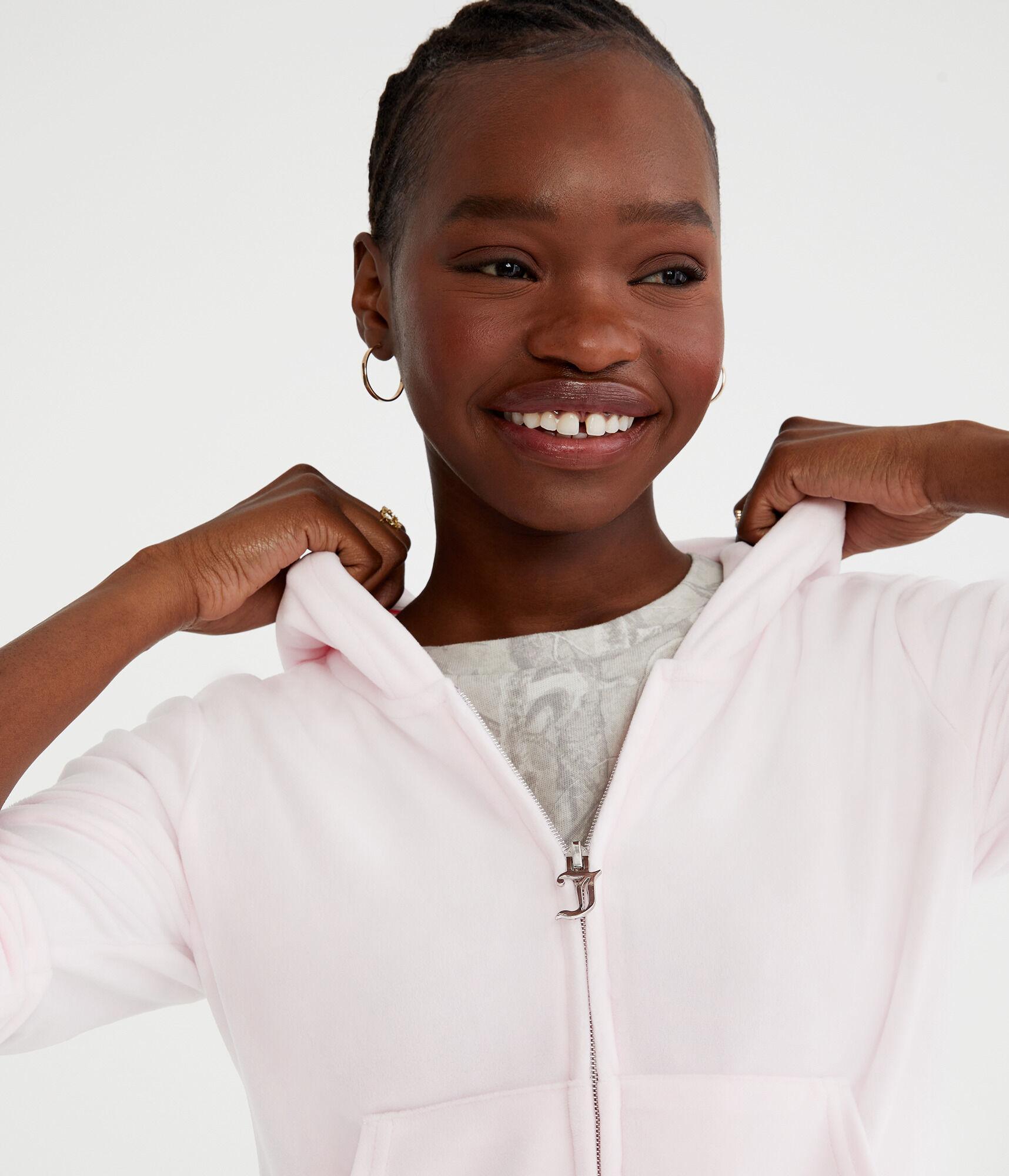 Juicy Couture Bling Velour Full-Zip Hoodie Product Image