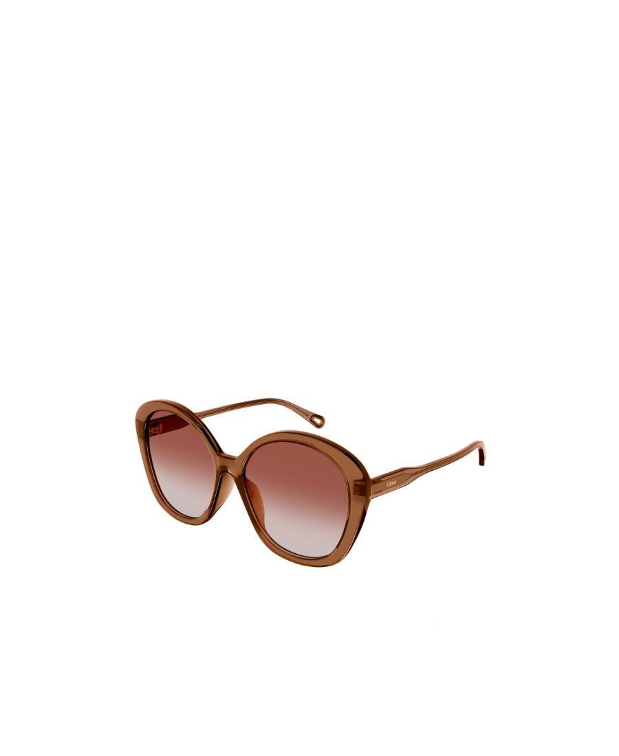 CHLOÉ Oversized-frame Sunglasses In Brown Product Image