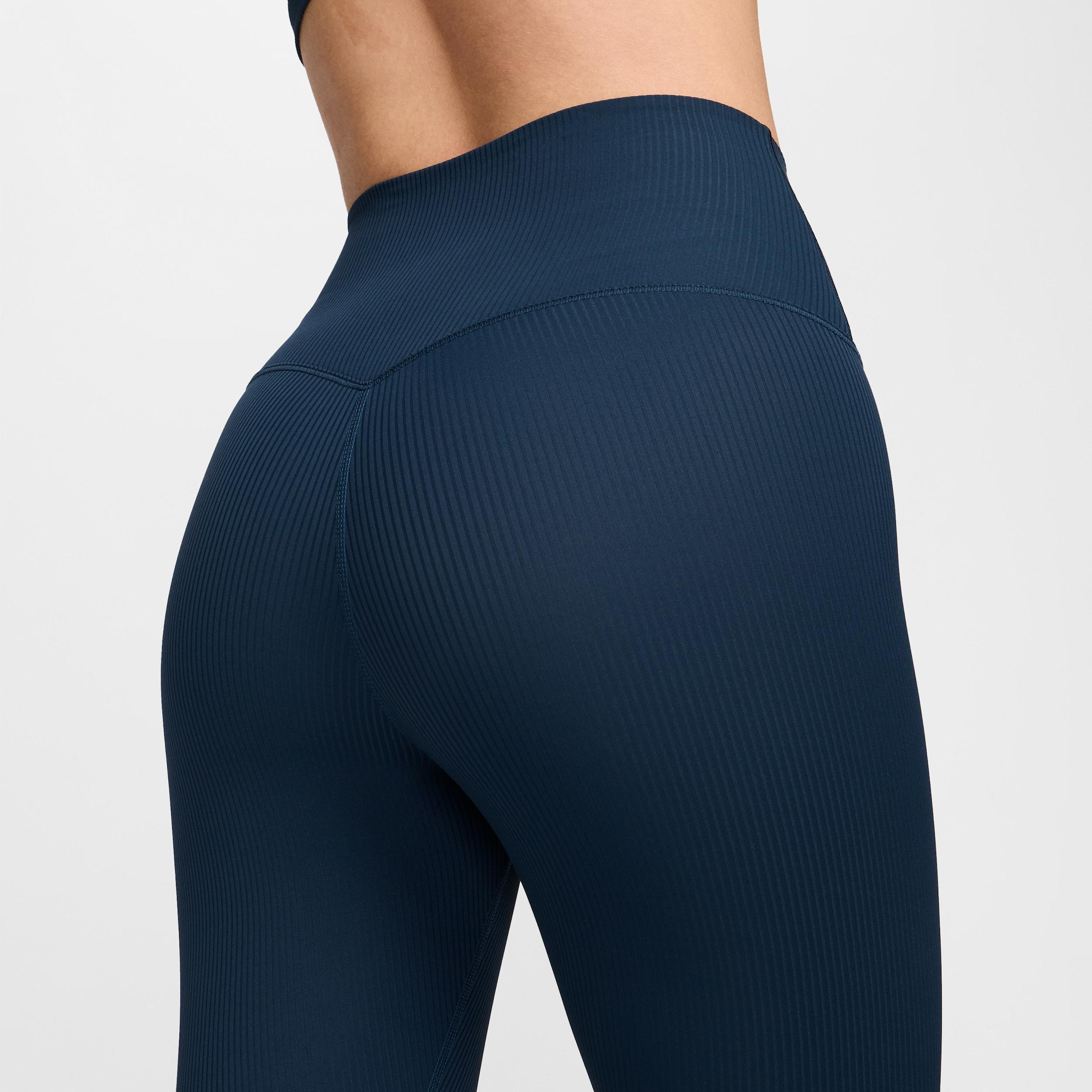 Nike Women's Zenvy Rib Gentle-Support High-Waisted 7/8 Leggings Product Image