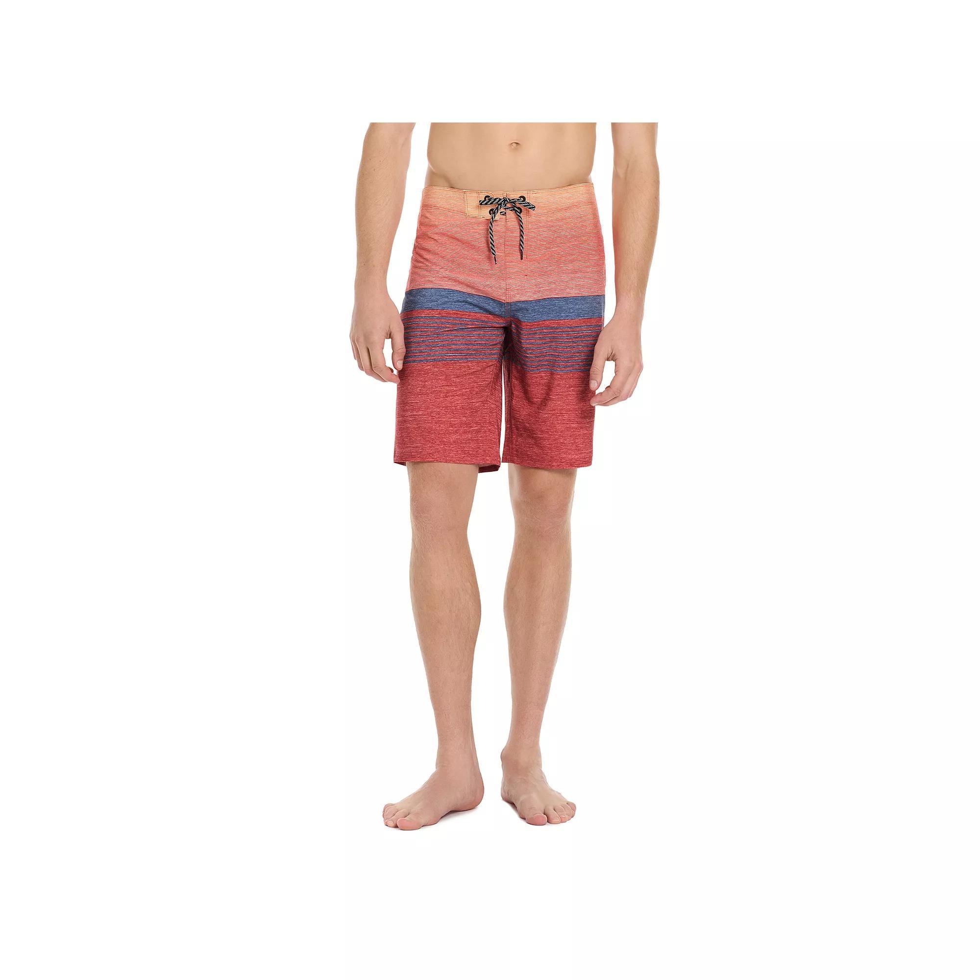 Men's Hurley 9.5" Striped Boardshorts, Size: 38, Aloha Red Product Image