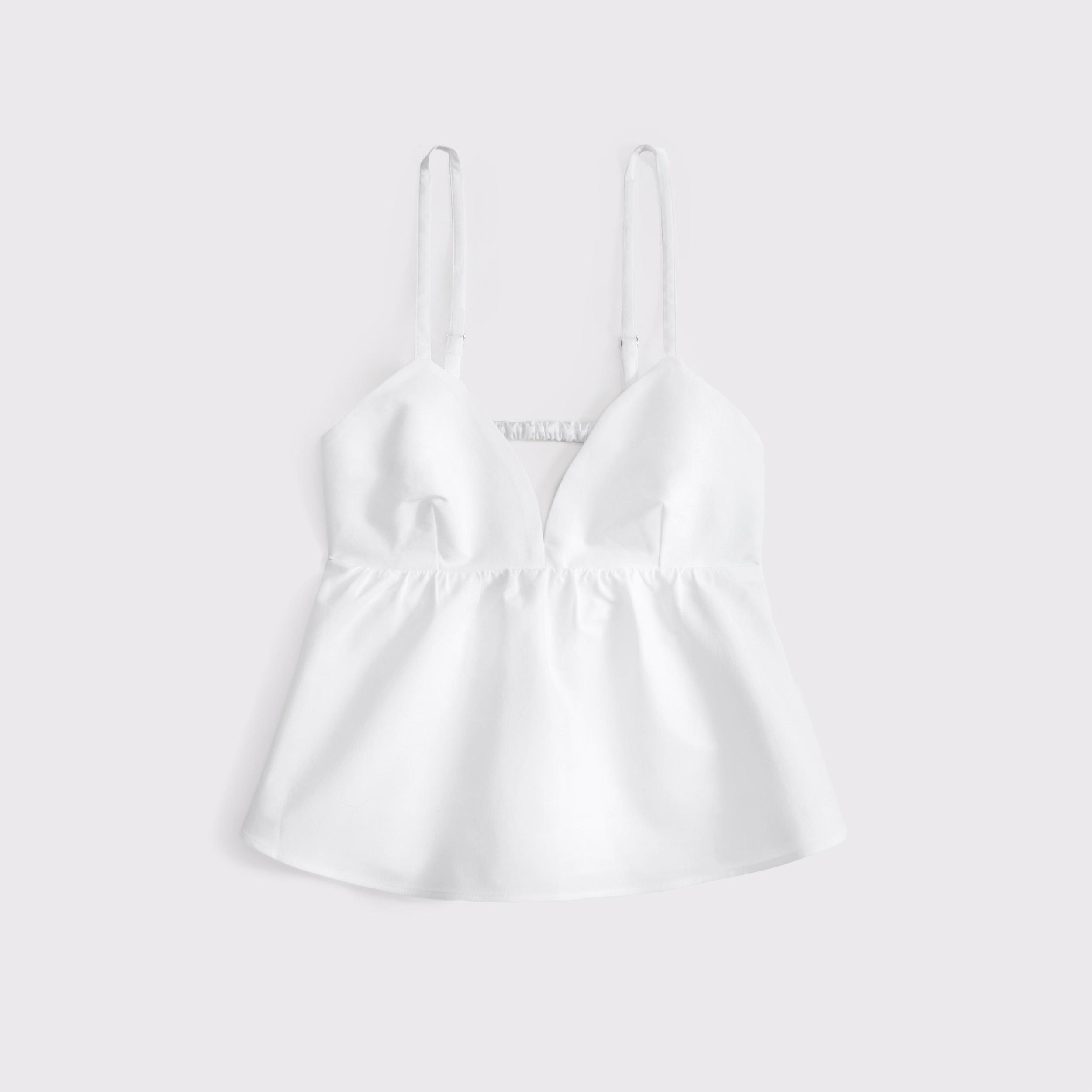 Poplin Peplum Top Product Image