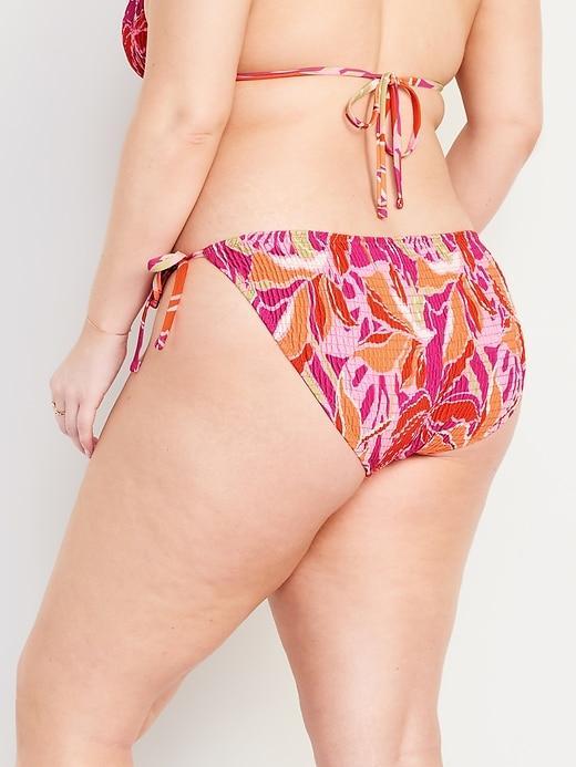 Mid-Rise String Bikini Swim Bottoms Product Image