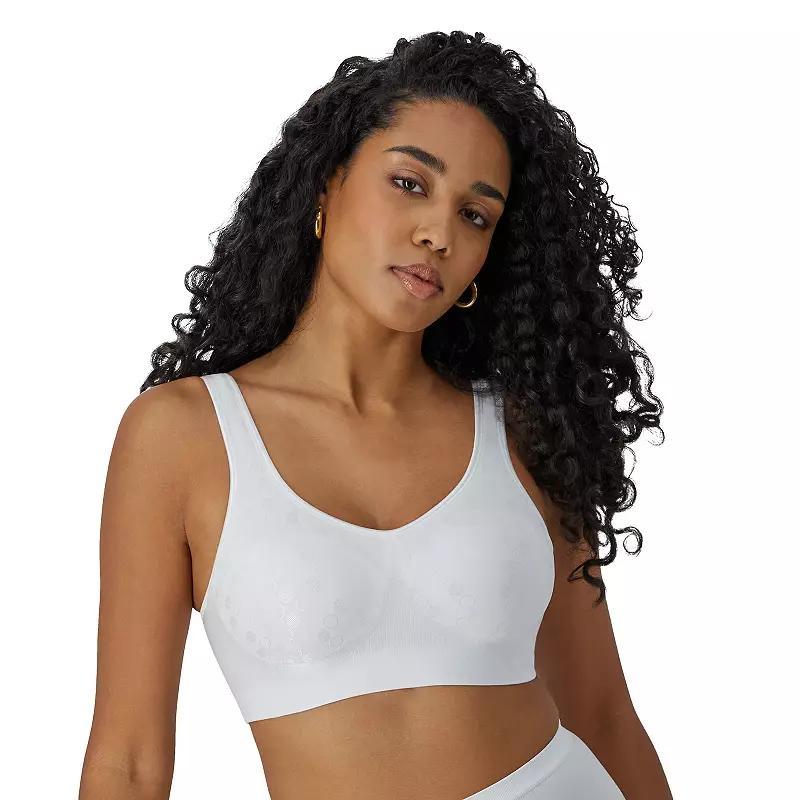 Bali Comfort Revolution Shaping Wireless Bra DF3488, Womens Blue Dot Product Image