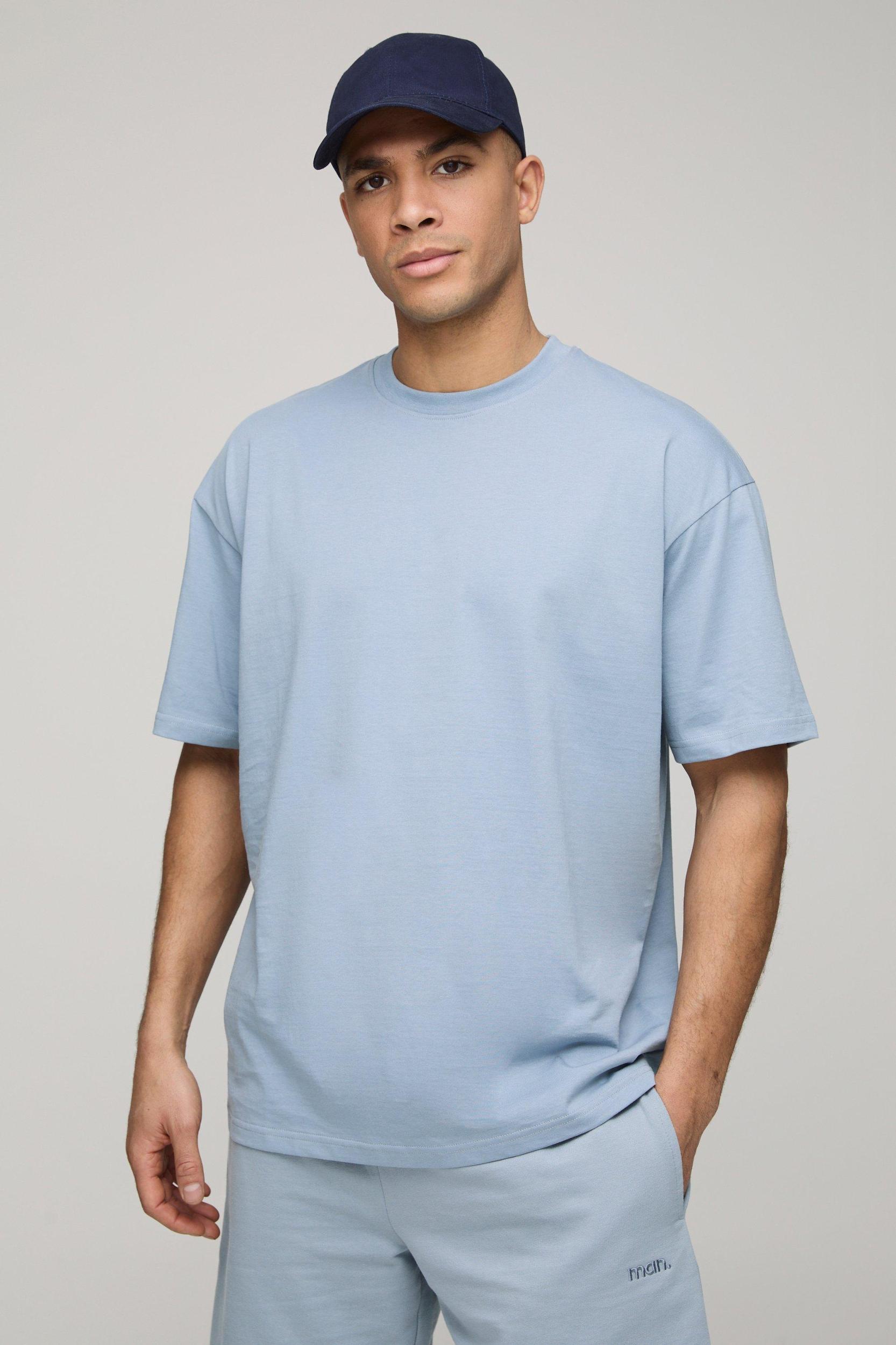 Oversized Basic Crew Neck T-shirt | boohooMAN USA Product Image
