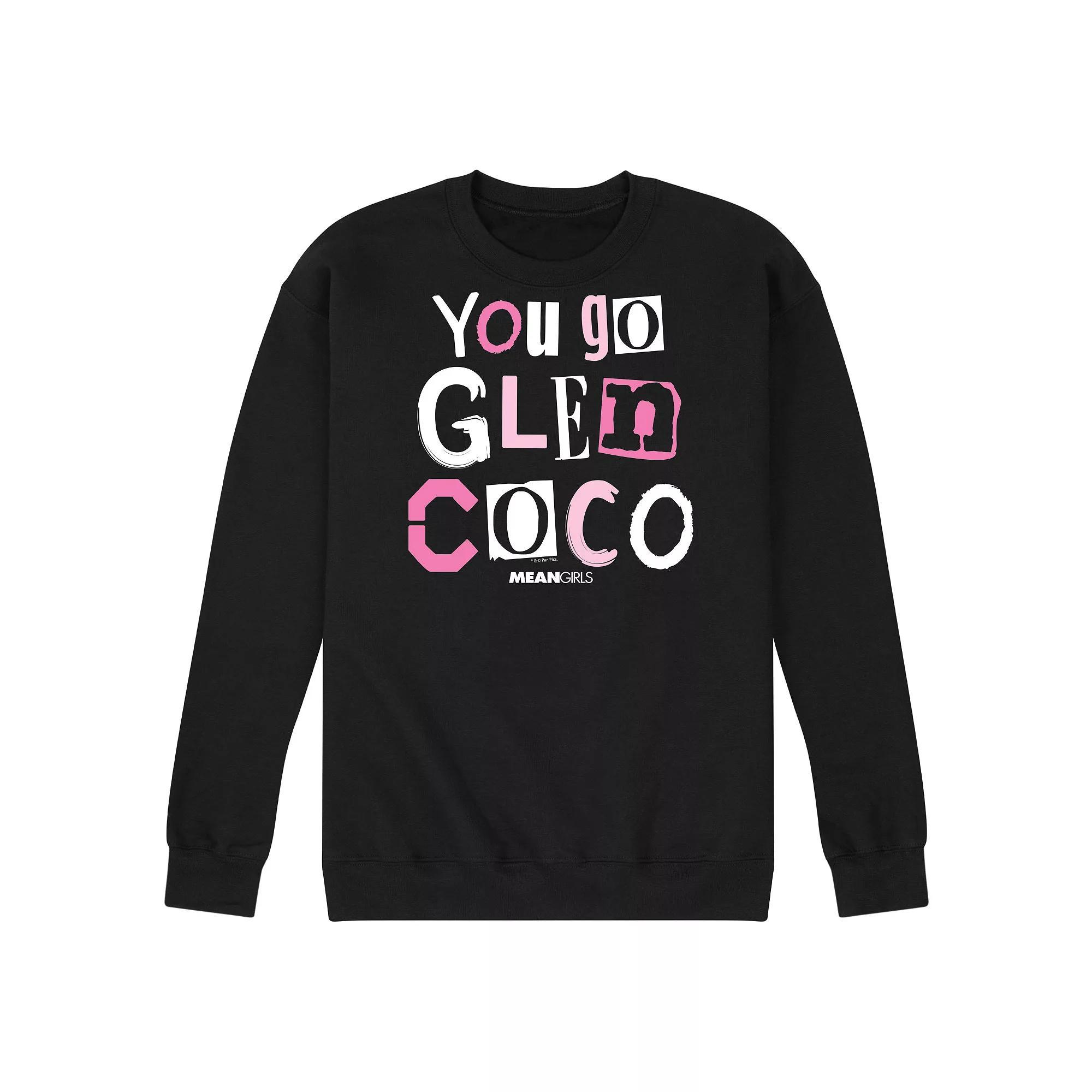 Mens Mean Girls You Go Glen Coco Fleece Sweatshirt Blue Product Image