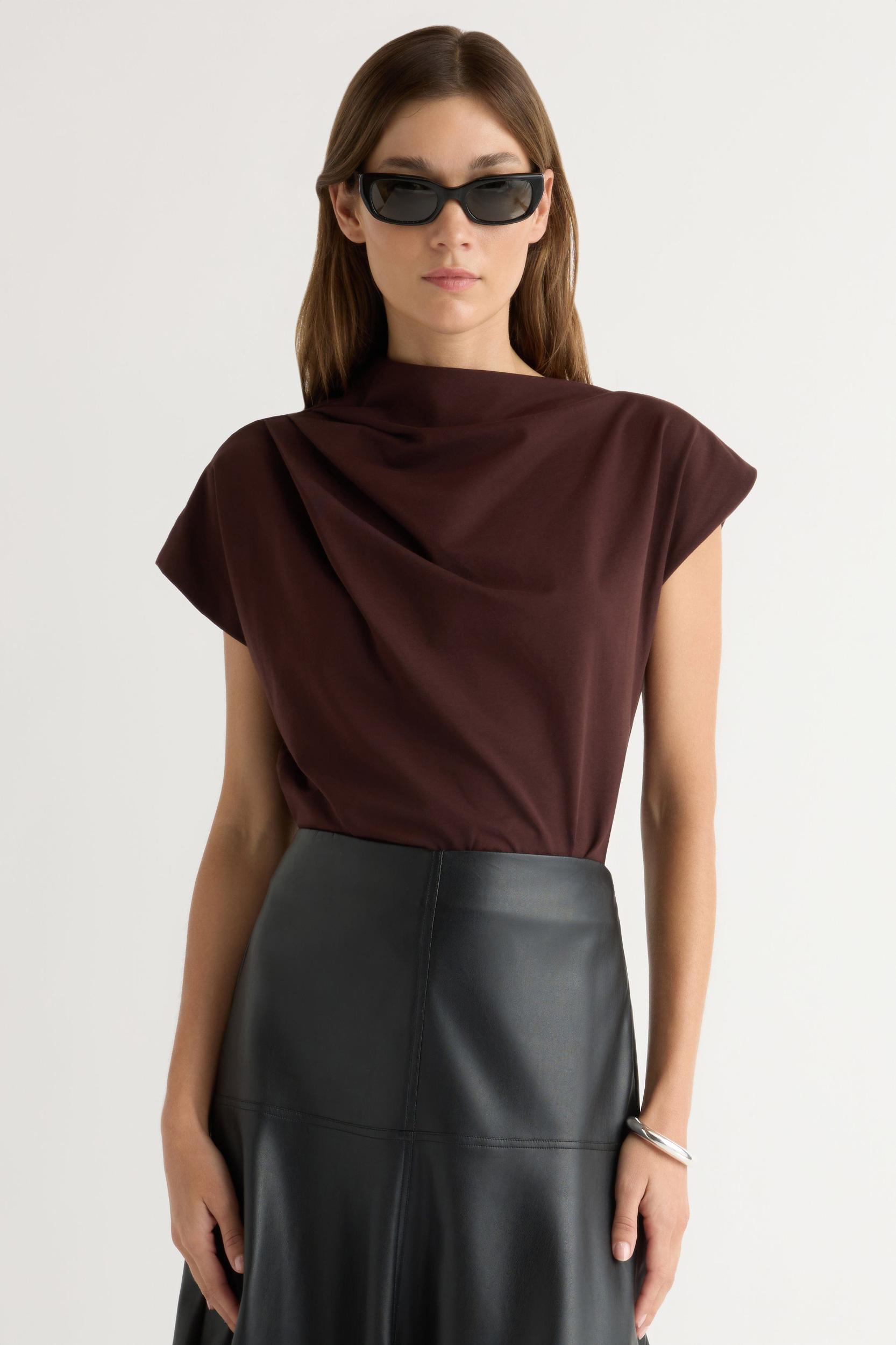 Kenny Asymmetric-Neck Tee Product Image
