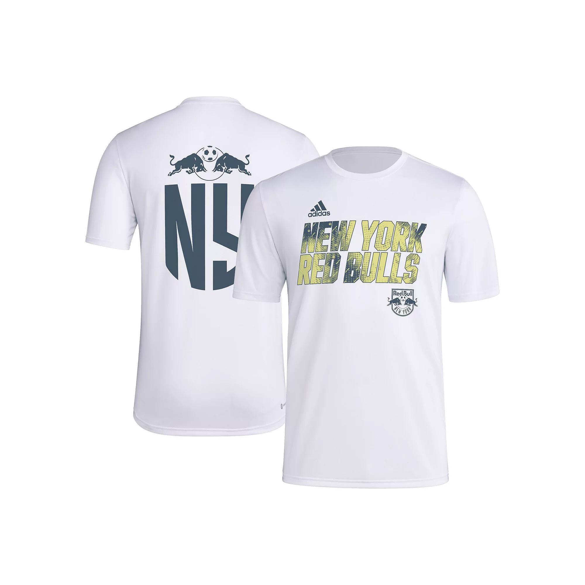 Mens adidas New York Red Bulls Team Jersey Hook AEROREADY T-Shirt Product Image