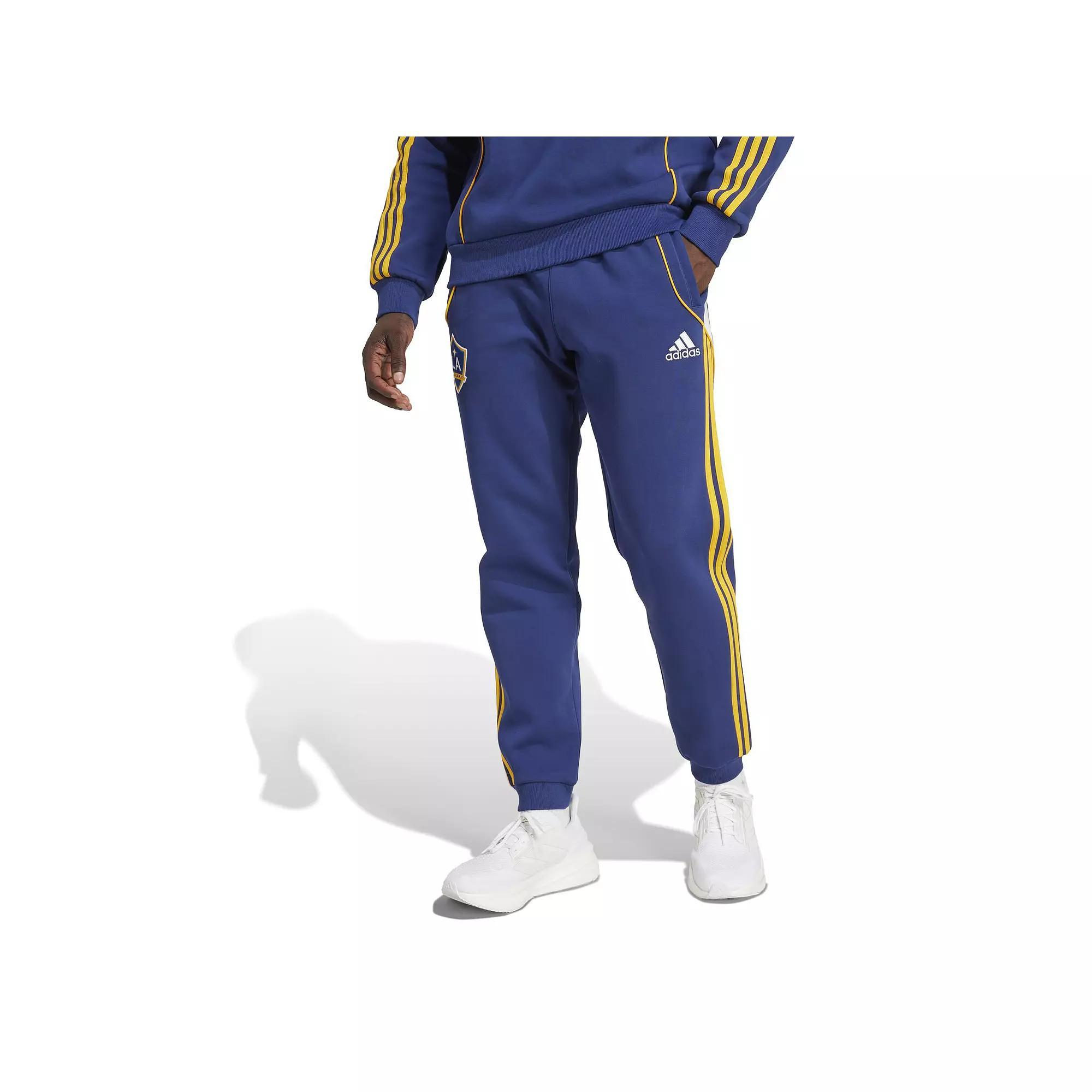 Mens adidas LA Galaxy 2025 Travel Pants Blue Product Image