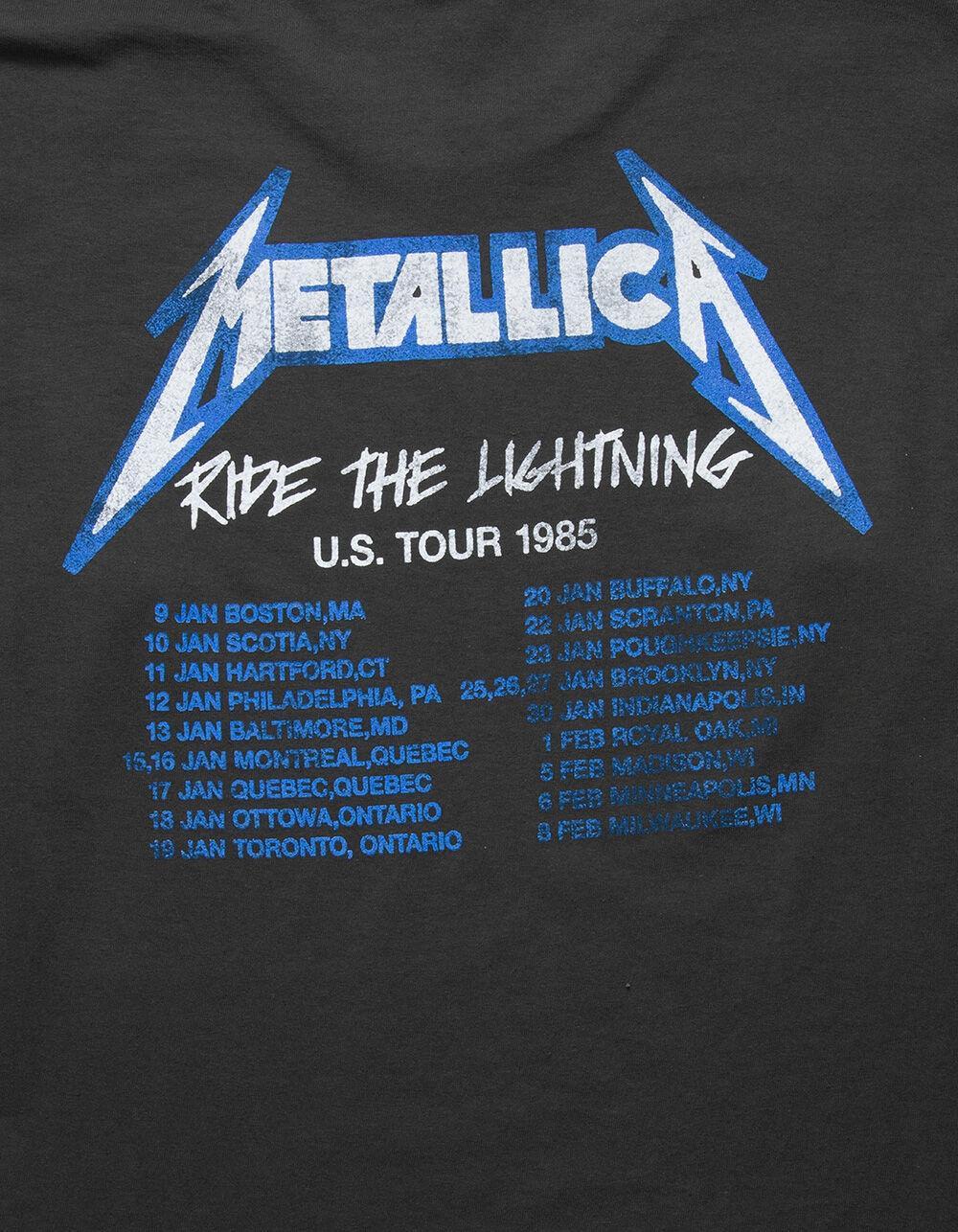 METALLICA Tour Mens Long Sleeve Tee - BLACK Product Image