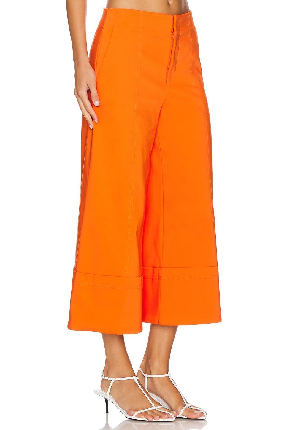 Andra High Rise Wide Leg Cropped Cuff Pant Alice + Olivia Product Image