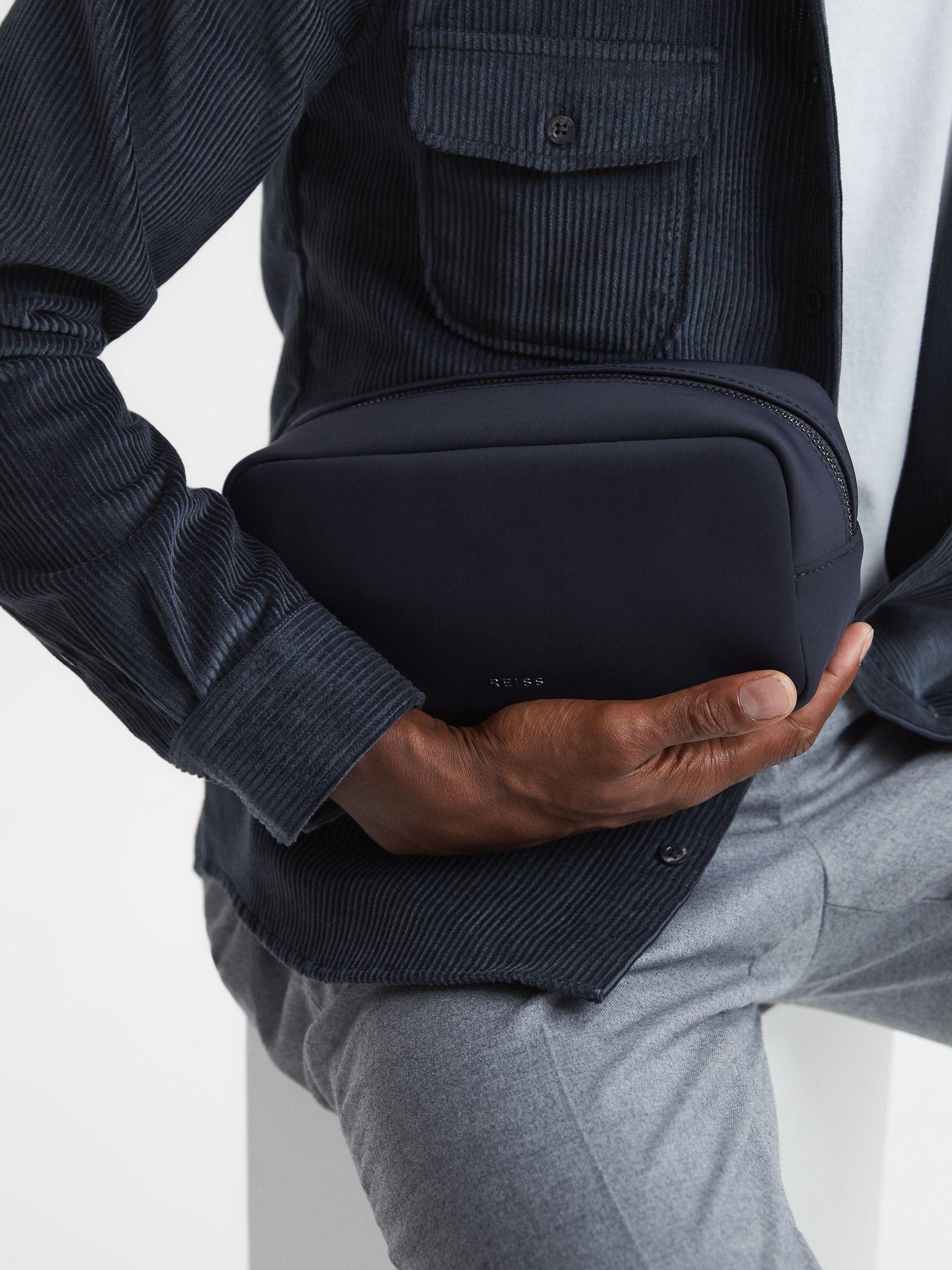 Neoprene Wash Bag in Dark Navy Product Image