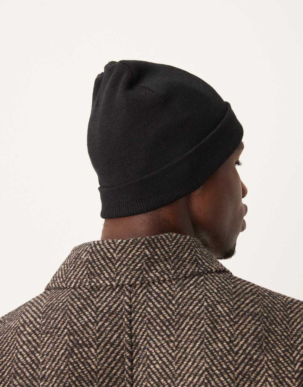 ASOS DESIGN skull beanie in black Product Image