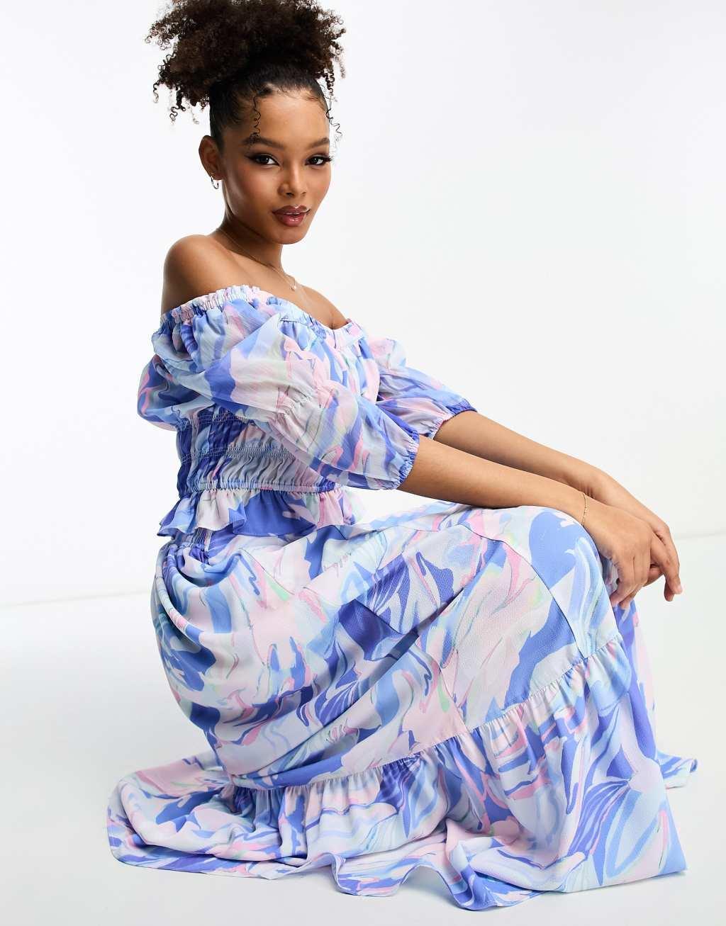 French Connection gathered mesh crop top Product Image